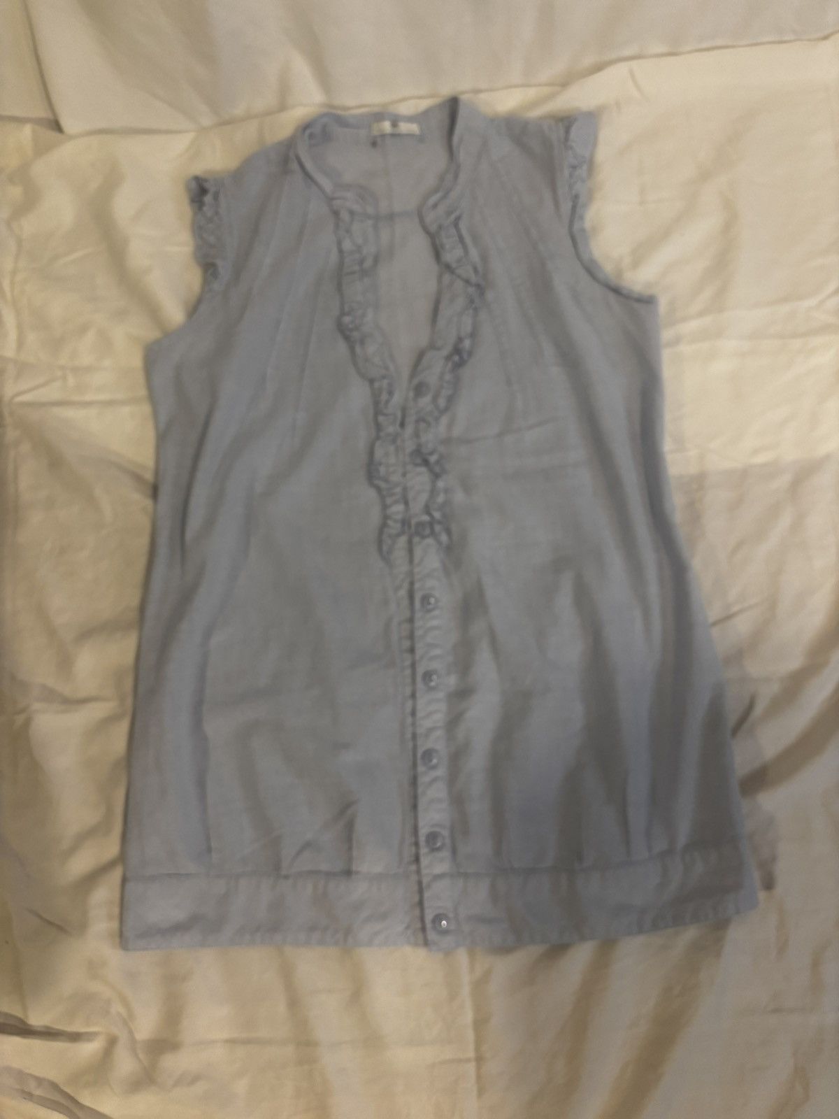 Other Blue sleeveless blouse.kw511 Size M / US 6-8 / IT 42-44 - 10 Thumbnail