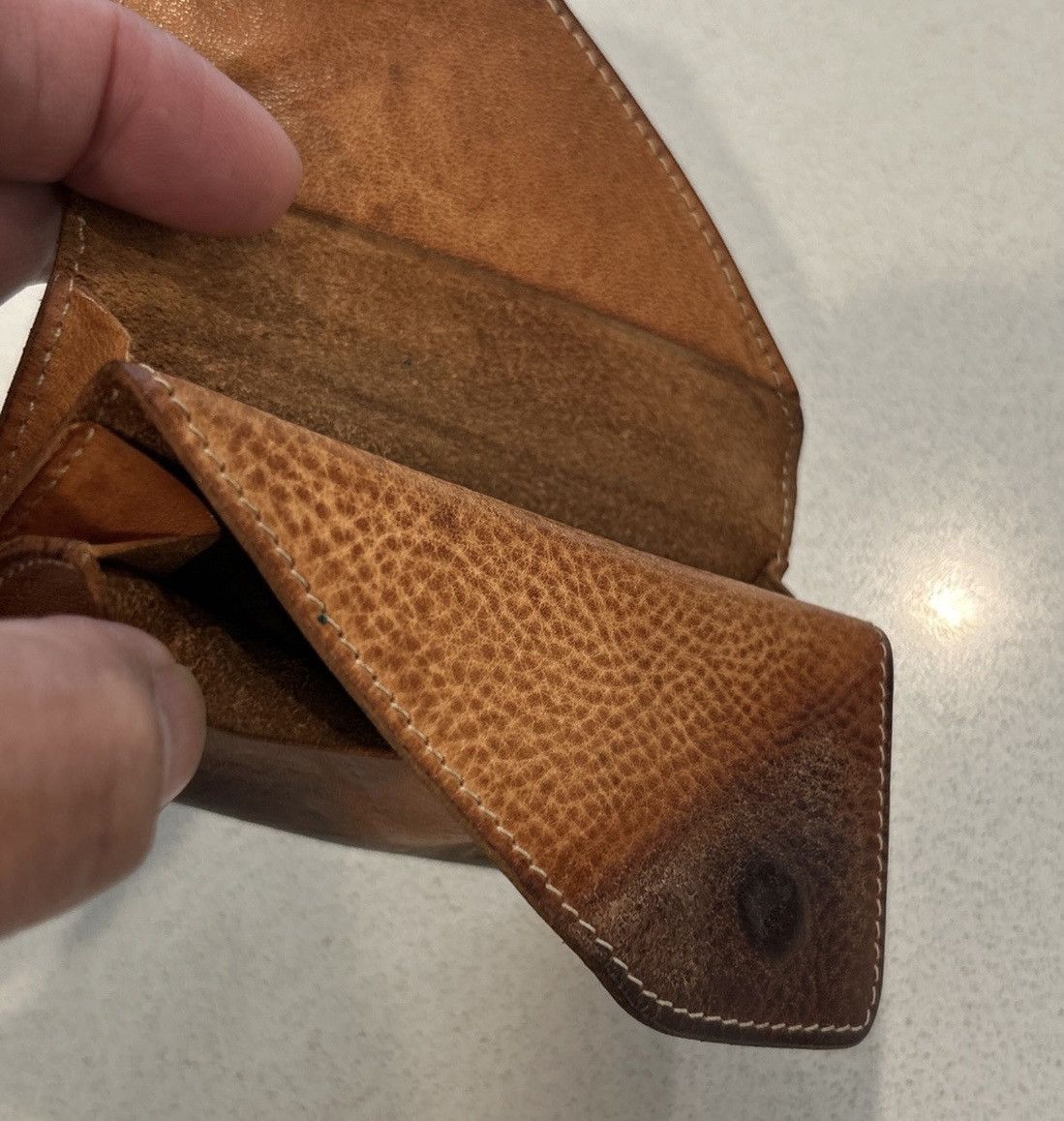 Il Bisonte Italian Leather Brown Coin, Card, Bills, Multi-Pocket Wallet Size ONE SIZE - 5 Thumbnail