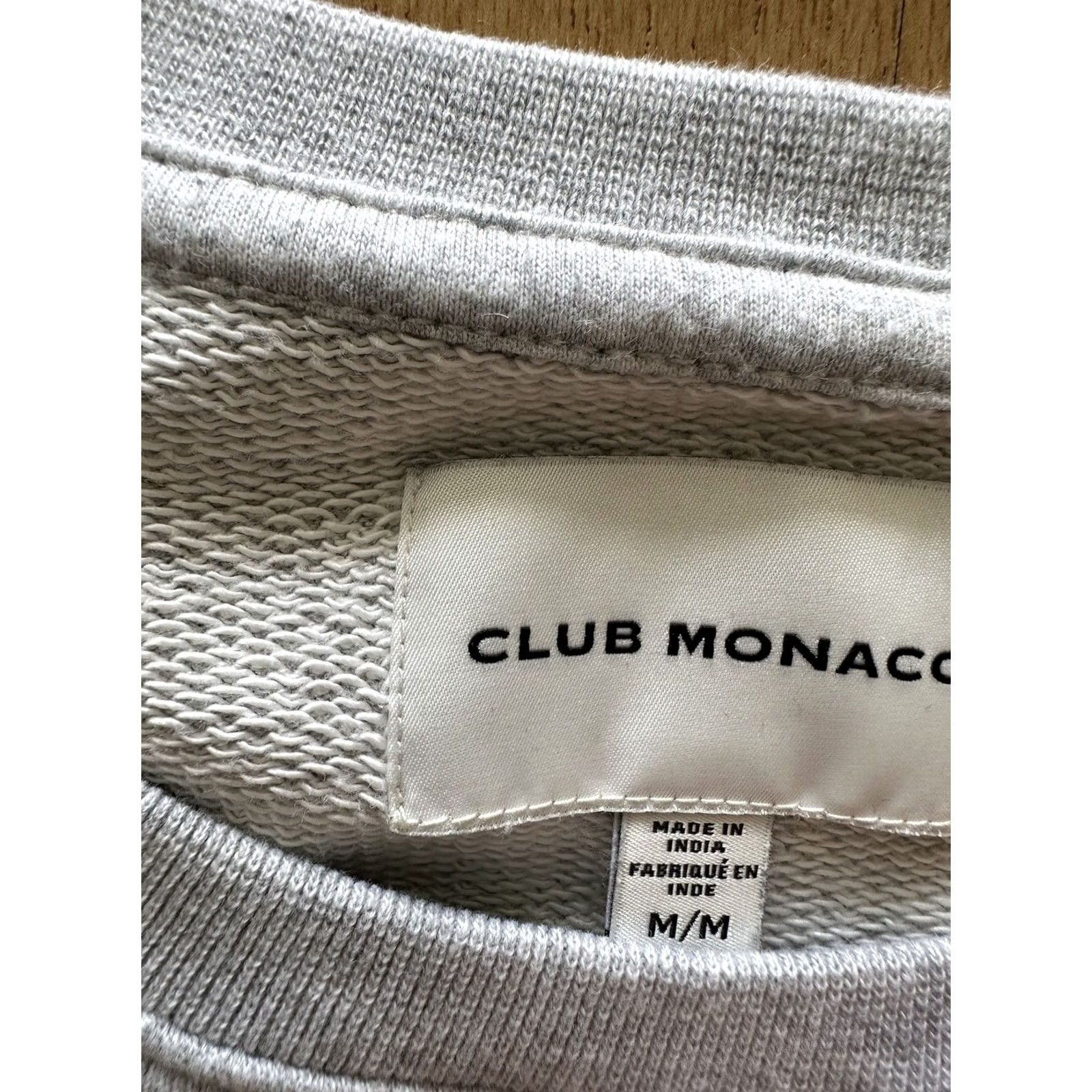 Club Monaco Club Monaco Shirt Men's Sweatshirt Crewneck Crest Logo Gray M Regular Long Sleeve pullover graphic print Size US M / EU 48-50 / 2 - 3 Thumbnail