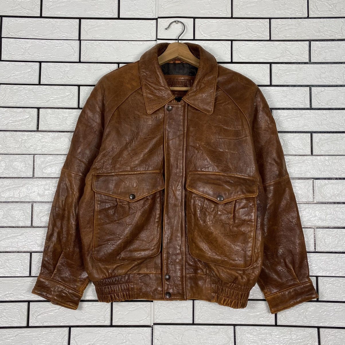 Issey Miyake Vintage Leather Jacket Strath Conar Blanket Fly Size US M / EU 48-50 / 2 - 2 Thumbnail