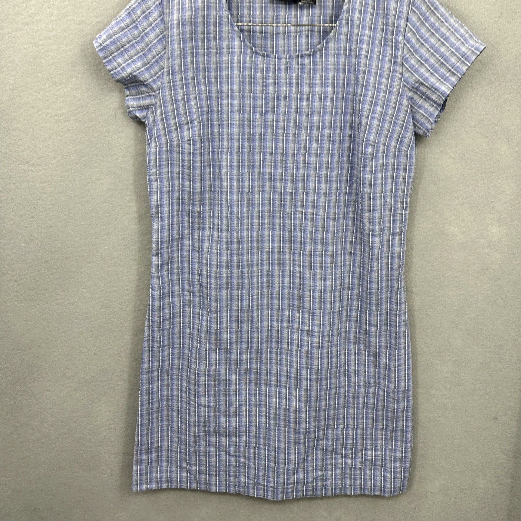 Patagonia Patagonia Shirt Dress Women's M Blue Plaid Short Sleeve Zip Knee Length Vintage No Size 32" / US 10 / IT 46 - 5 Thumbnail