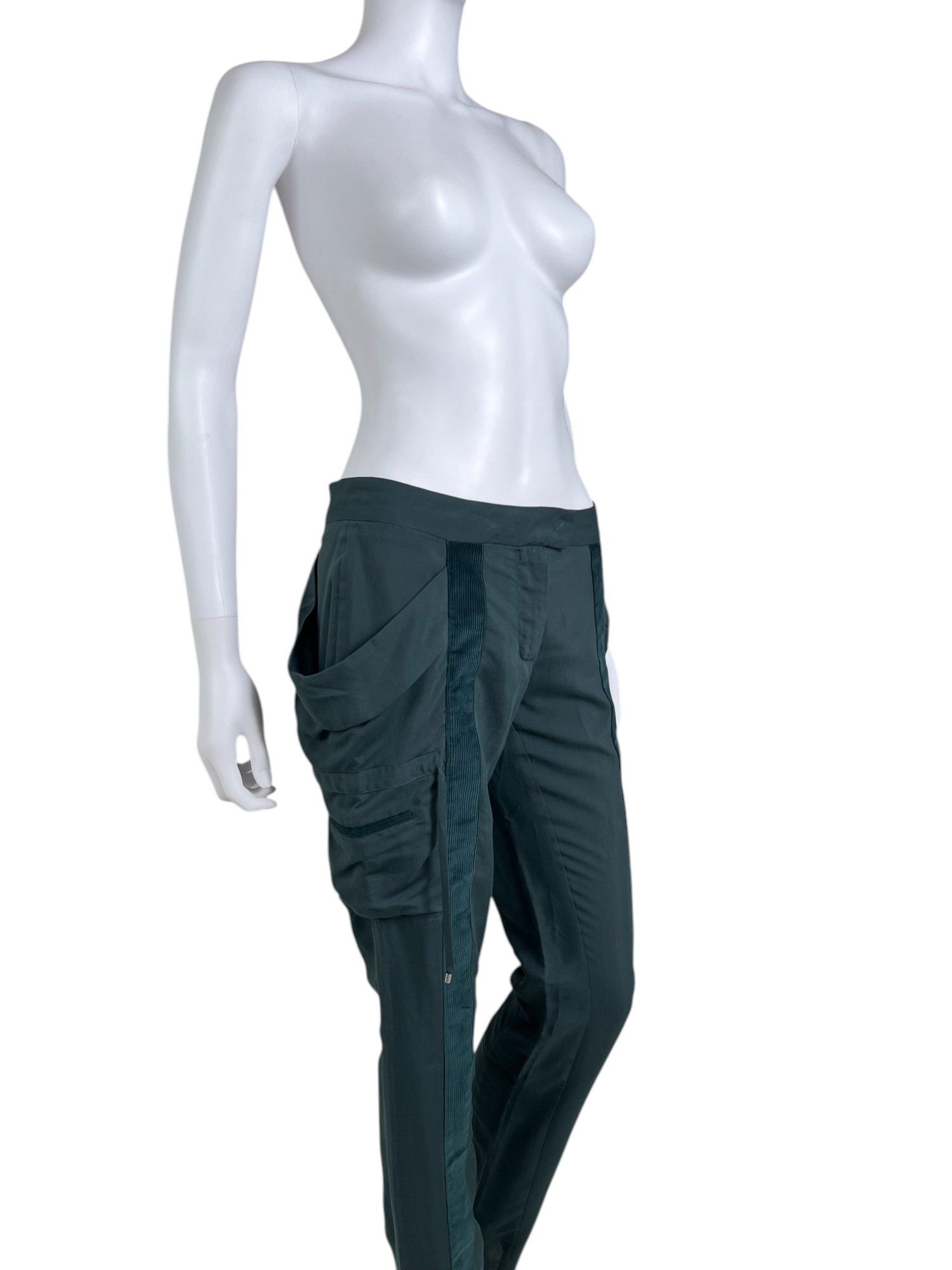 Roberto Cavalli F/W 2011 Viscosa Green Pants Size 27" / US 4 / IT 40 - 9 Thumbnail