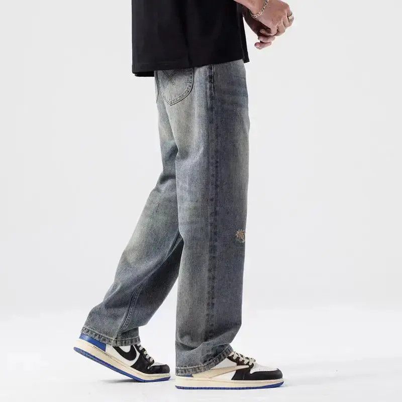 Japanese Brand Versatile retro trend ripped jeans Size US 30 / EU 46 - 6 Thumbnail