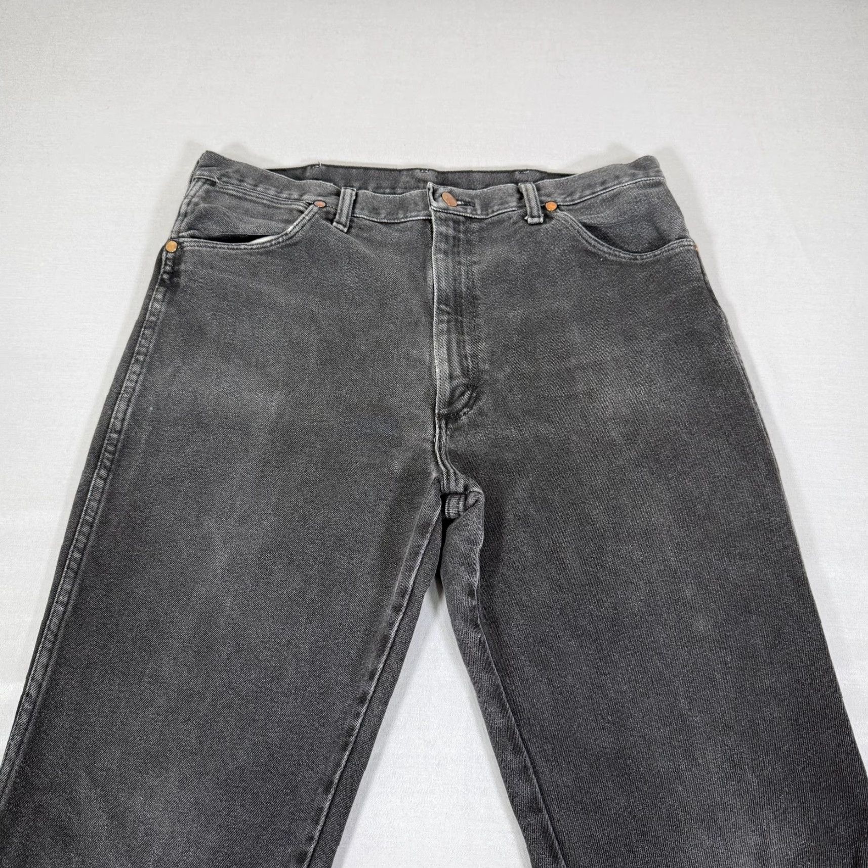 Wrangler Wrangler Jeans Mens 36x34 Black 938 Slim Fit Denim Pants Stretch Western Cowboy Size US 36 / EU 52 - 2 Thumbnail