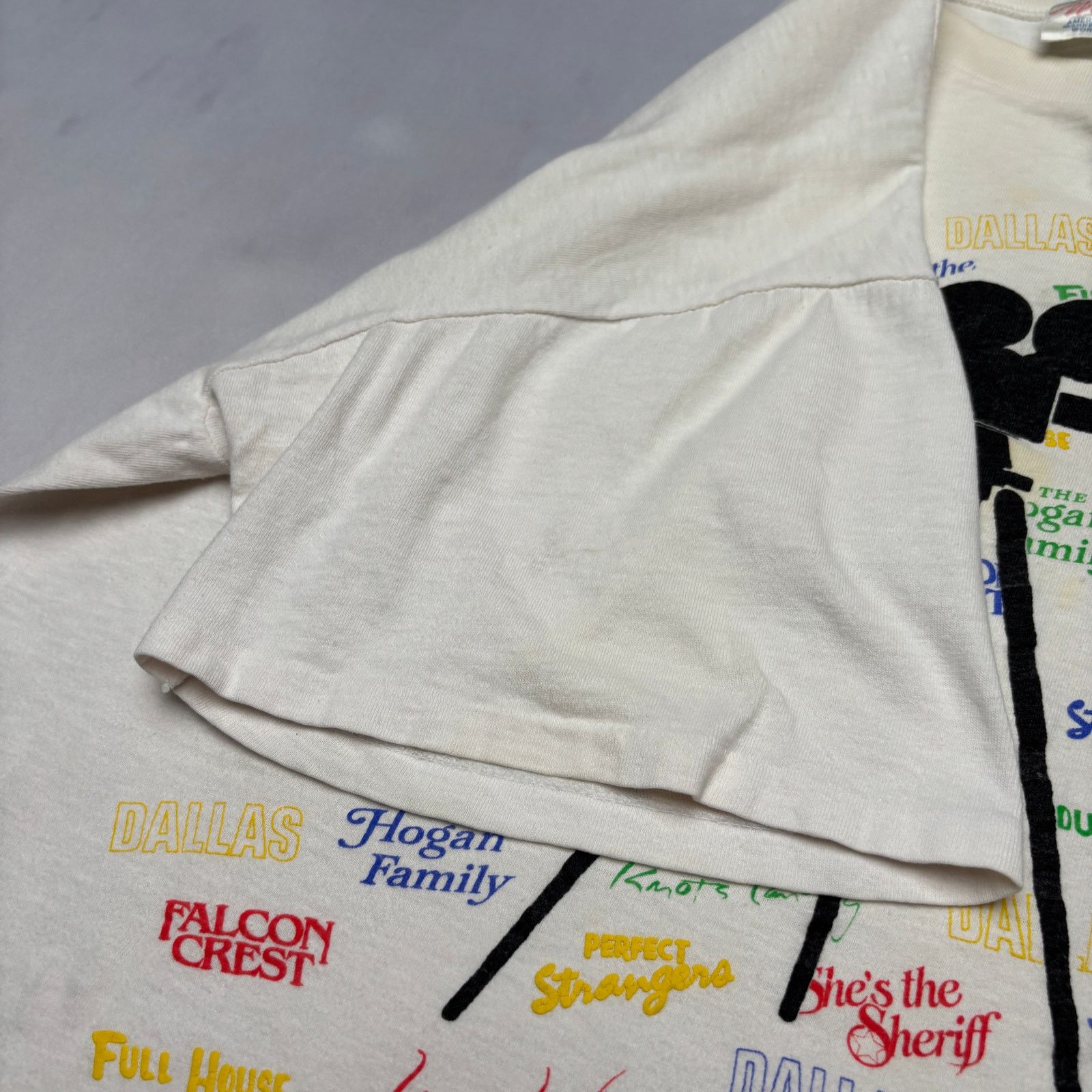 Vintage VTG 80s Lorimar Telepictures Promo Shirt Dallas Full House Size US XL / EU 56 / 4 - 9 Thumbnail