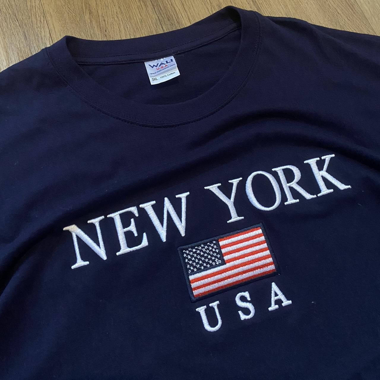 Other Navy blue vintage New York USA cotton t-shirt Size US M / EU 48-50 / 2 - 1 Thumbnail