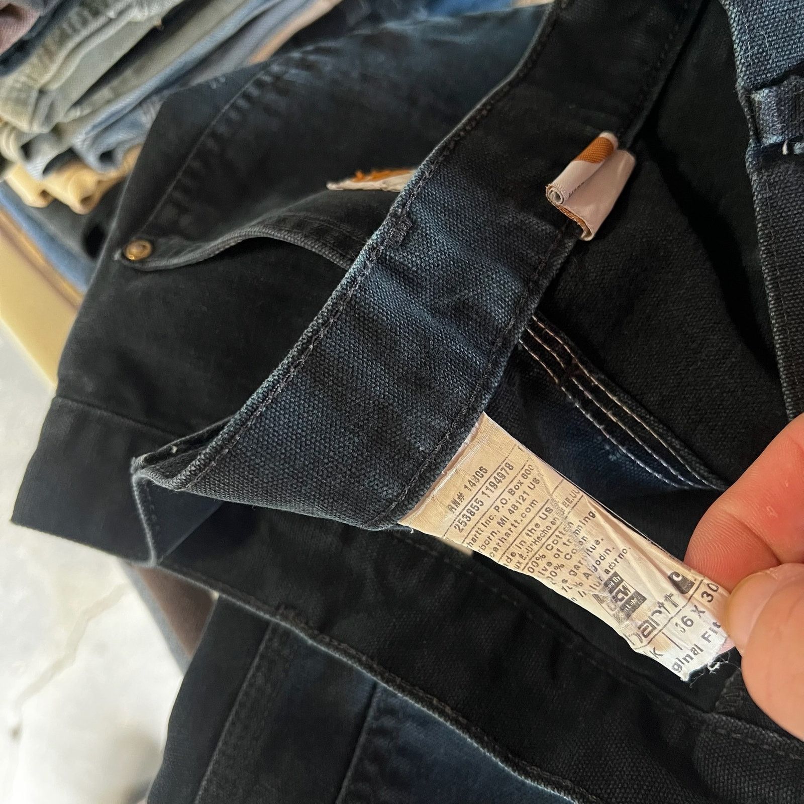 Carhartt × Vintage Carhartt black double knee work wear carpenter pants Size US 34 / EU 50 - 7 Thumbnail