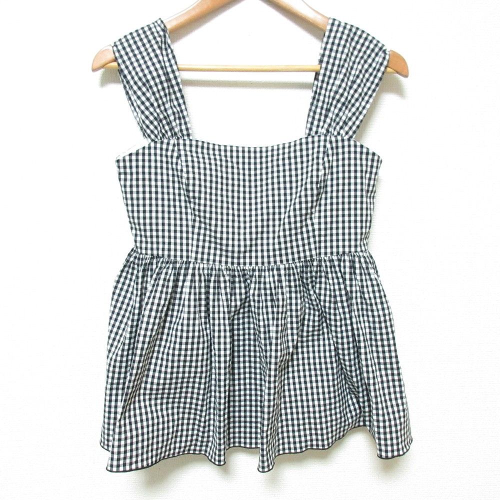 Other Other FOXEY NEW YORK EMPIRE CHECK Sleeveless Blouse Textile Tops 40088 DUTY FREE for USA Size ONE SIZE - 1 Thumbnail