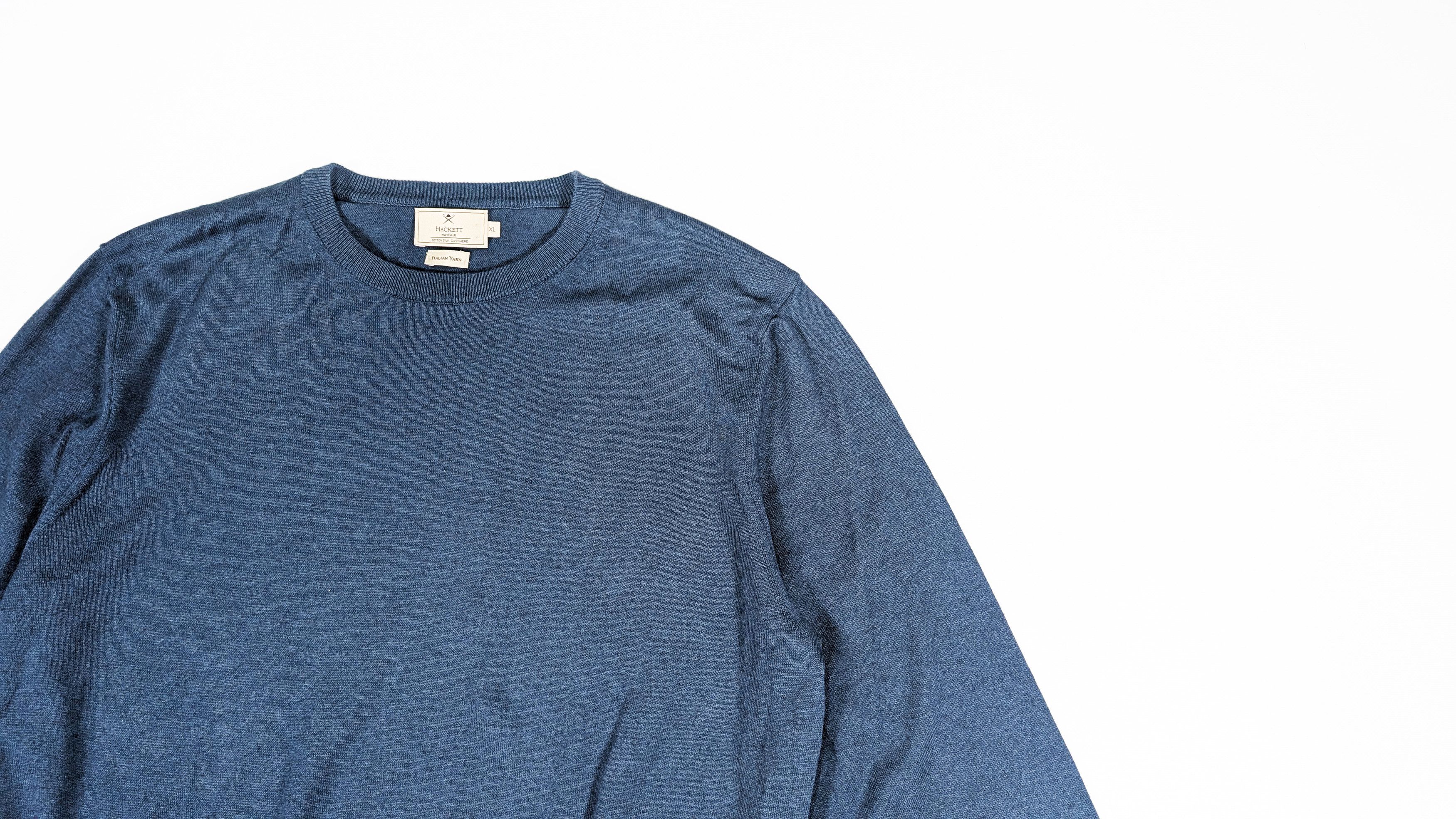 Hackett Hackett Mayfair Cotton Silk Cashmere Elbow Patches Sweater Size US XL / EU 56 / 4 - 2 Thumbnail