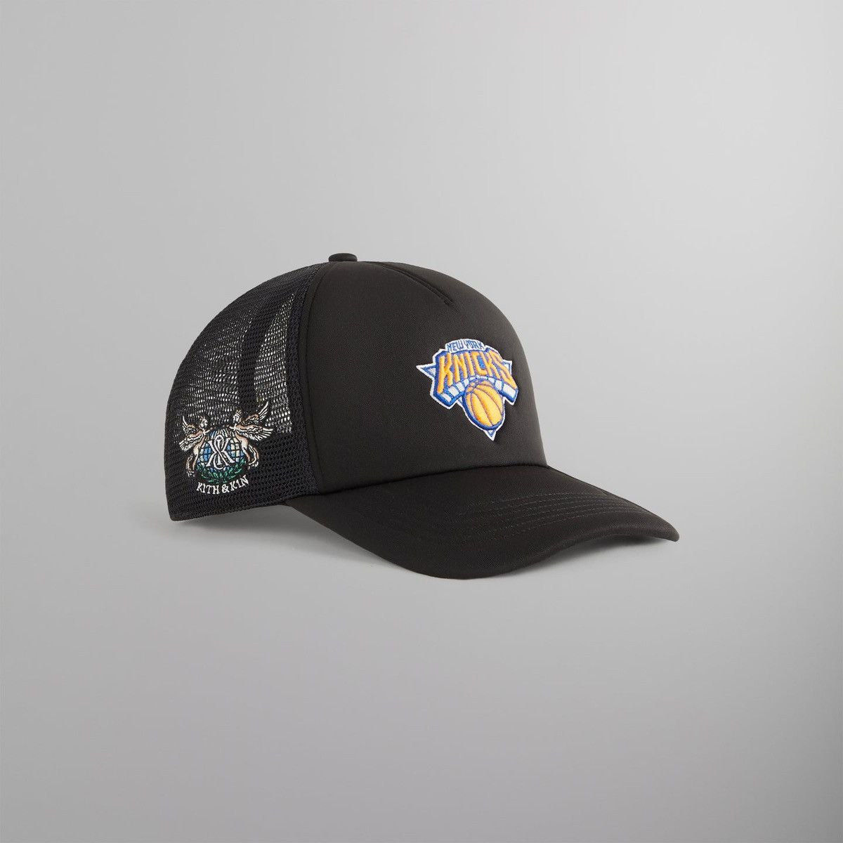 47 × Kith Kith & '47 New York Knicks Satin Franchise LS Trucker Hat Size ONE SIZE - 4 Thumbnail