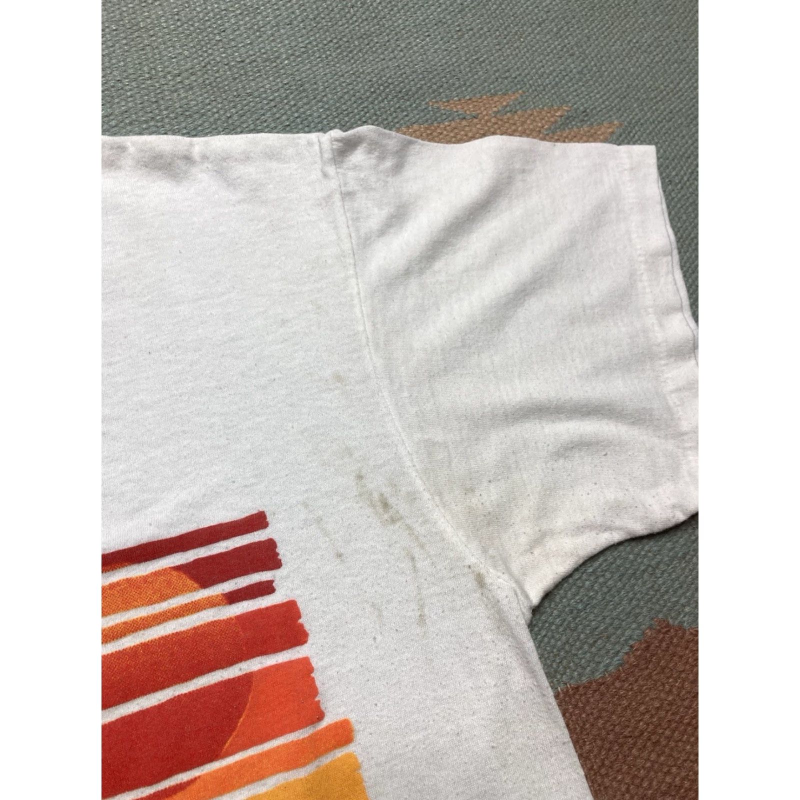 Sunray Sportswear VINTAGE 80s Sun Sportswear T-Shirt Kentucky Sunset Mountains White XL Men MENS Size US XL / EU 56 / 4 - 3 Thumbnail