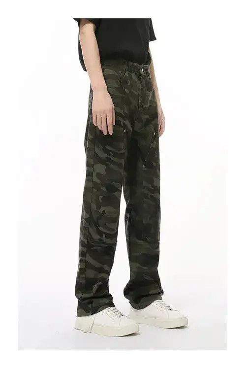 Jean American camouflage patchwork high street vintage jeans Size US 32 / EU 48 - 6 Thumbnail