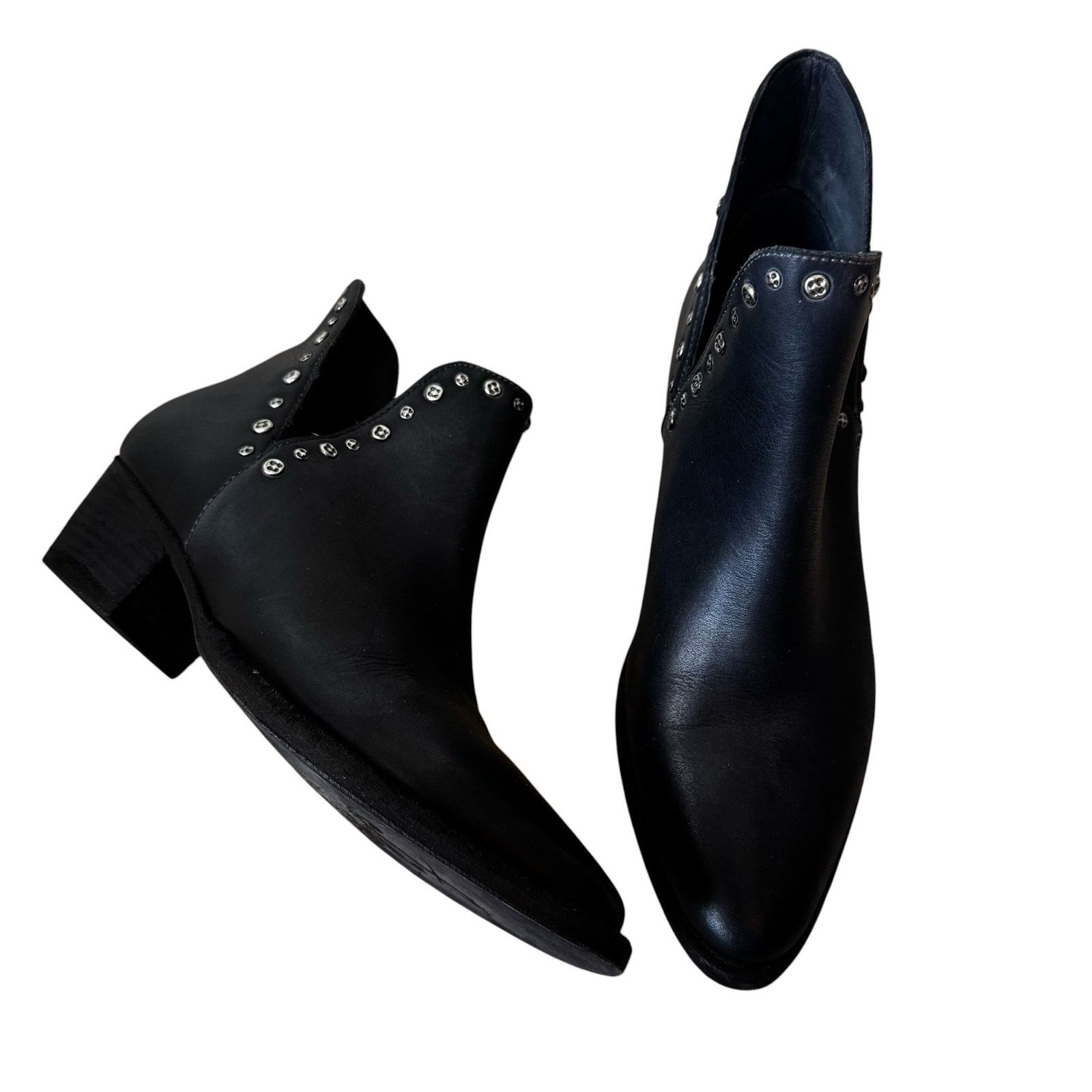Free People FREE PEOPLE Studded Charm Double V Ankle Boots Size 37/6.5 Size US 6.5 / IT 36.5 - 1 Thumbnail