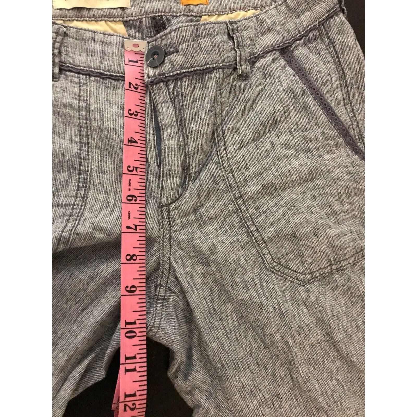 Anthropologie Anthropologie Pilcro and the Letterpress Blue Wide Leg Pant Size 28" / US 6 / IT 42 - 7 Thumbnail