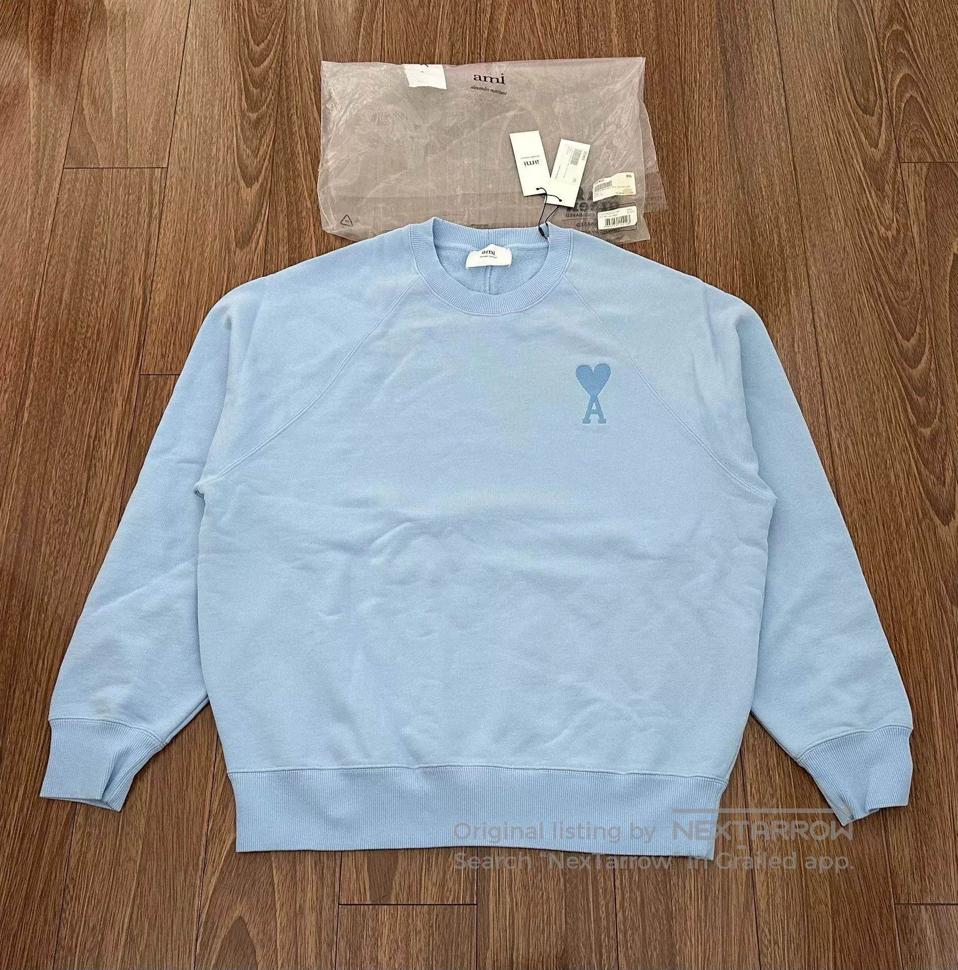 AMI AMI DE COEUR Sweatshirt with Logo Embroidery. Size US XXL / EU 58 / 5 - 1 Thumbnail