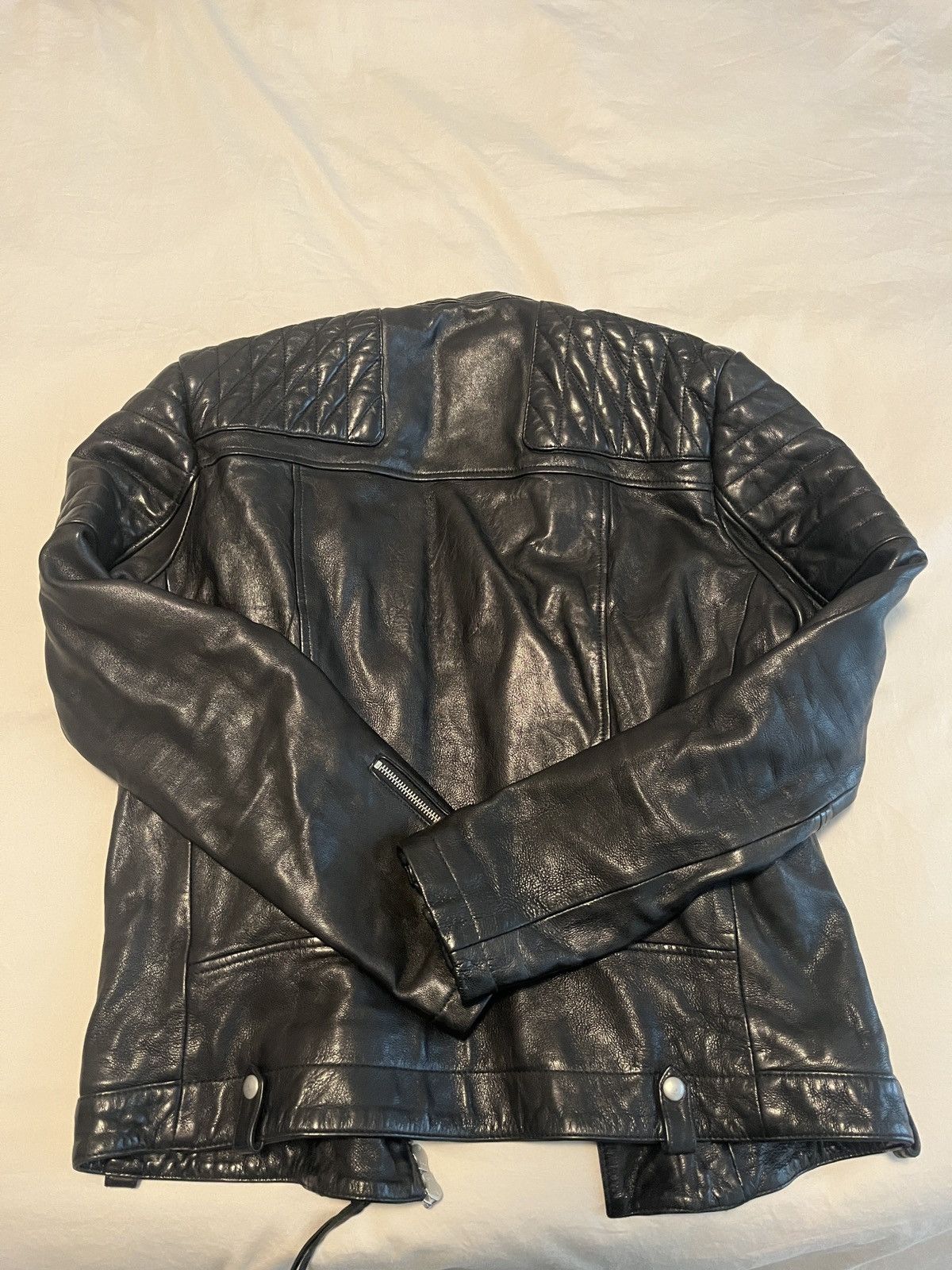 Allsaints AllSaints Padded Moto Leather Jacket Size US M / EU 48-50 / 2 - 8 Thumbnail