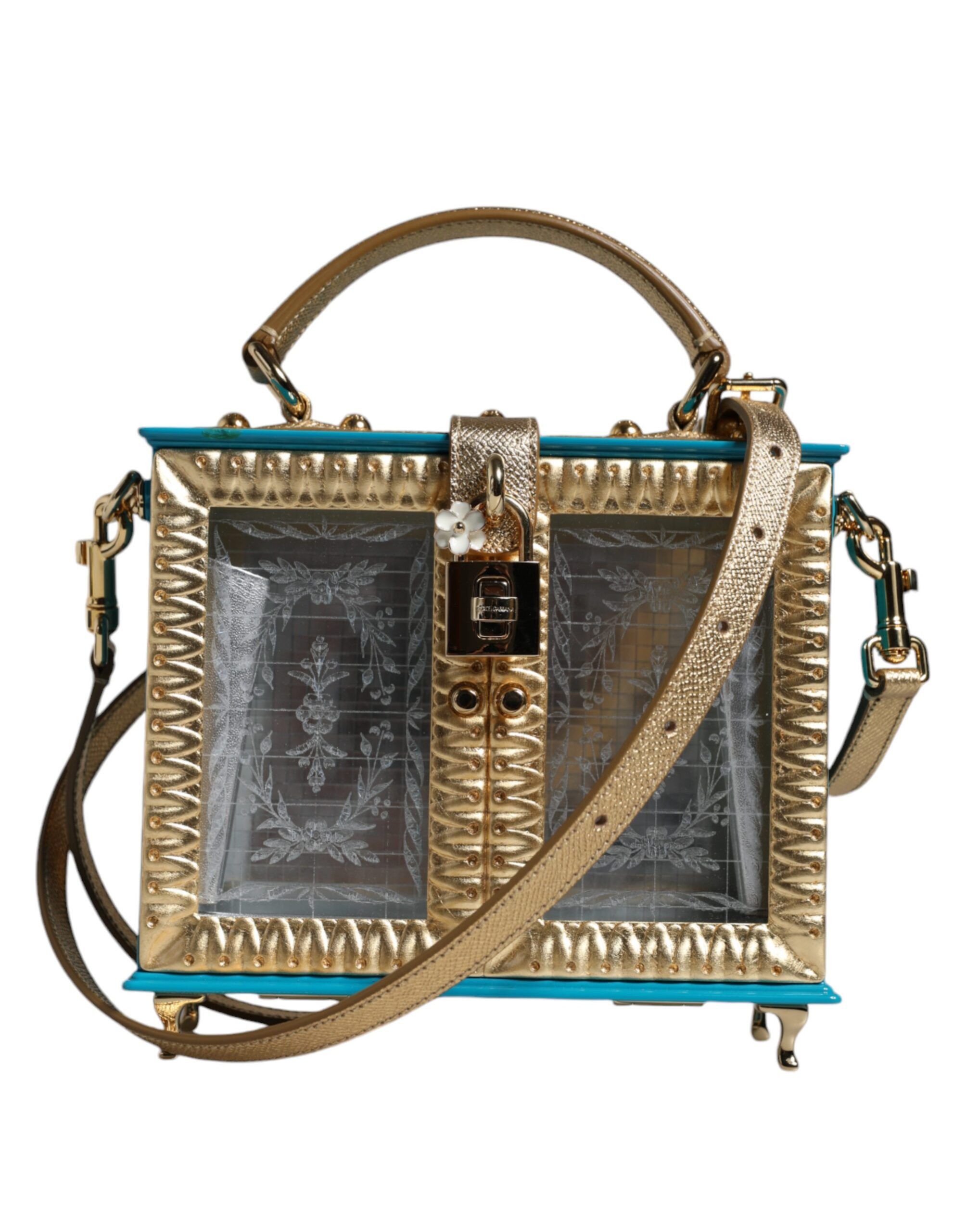 Dolce & Gabbana Multicolor Wood Leather Clutch Shoulder Women's Bag Size ONE SIZE - 1 Thumbnail