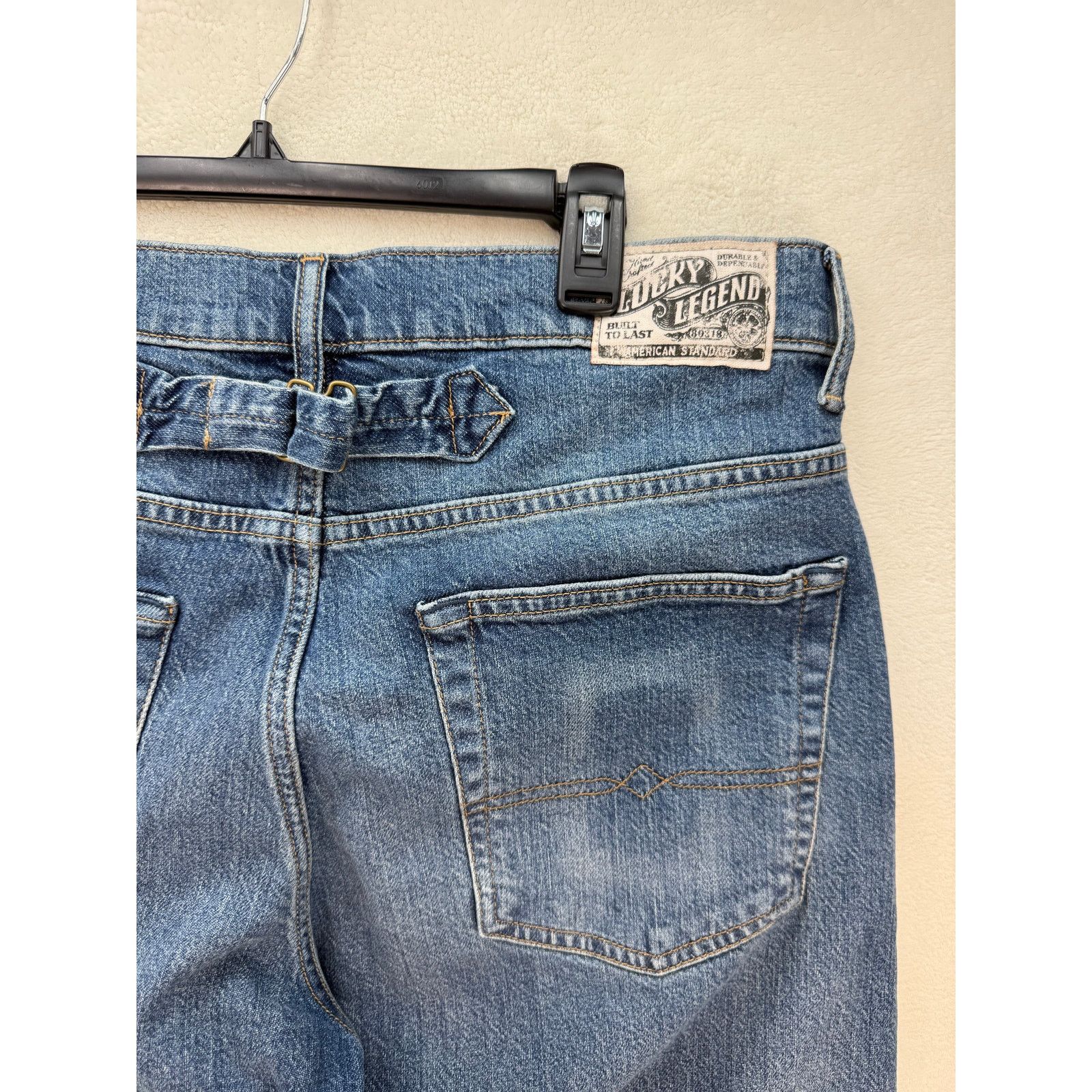 Lucky Brand LUCKY BRAND X GOLD RUSH SERIES RARE 33X30 MENS TAPER JEANS Size US 33 - 3 Thumbnail