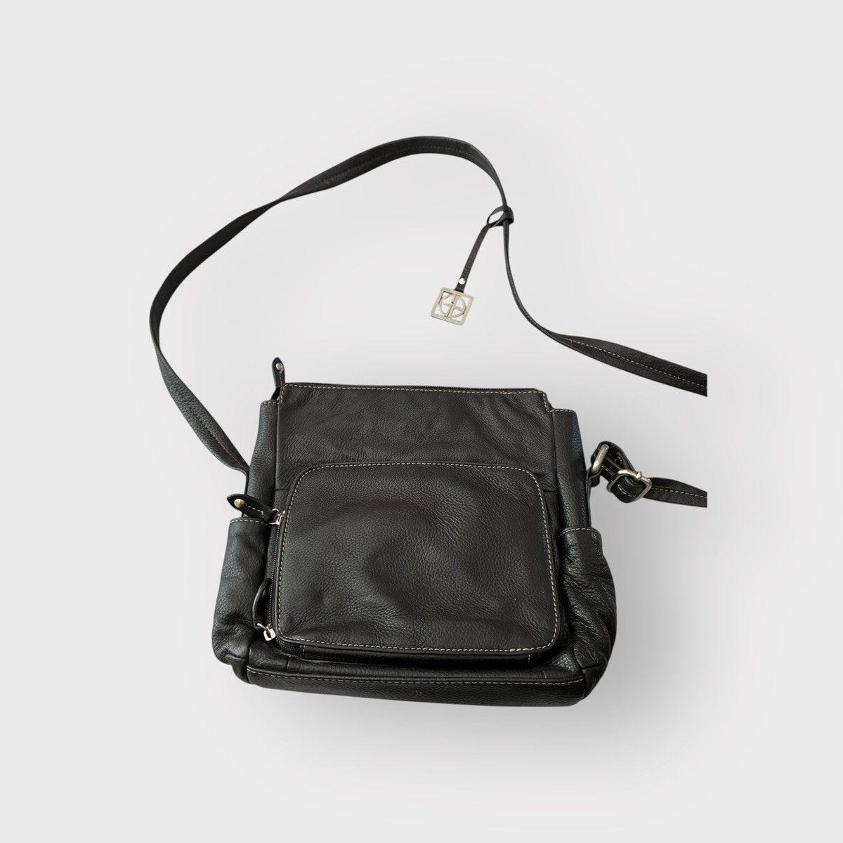 Giani Bernini Gianni Bernini Pebble Black Leather Crossbody Size ONE SIZE - 2 Thumbnail