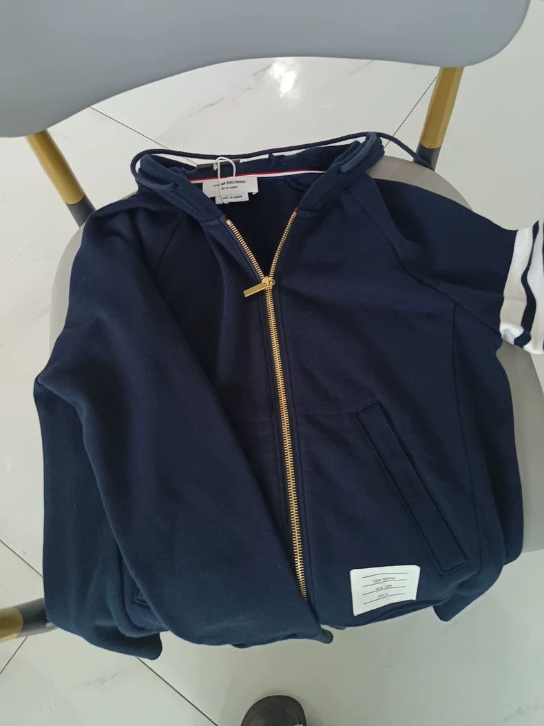 Thom Browne Thom Browne Zippered hooded hoodie Size US XS / EU 42 / 0 - 1 Thumbnail