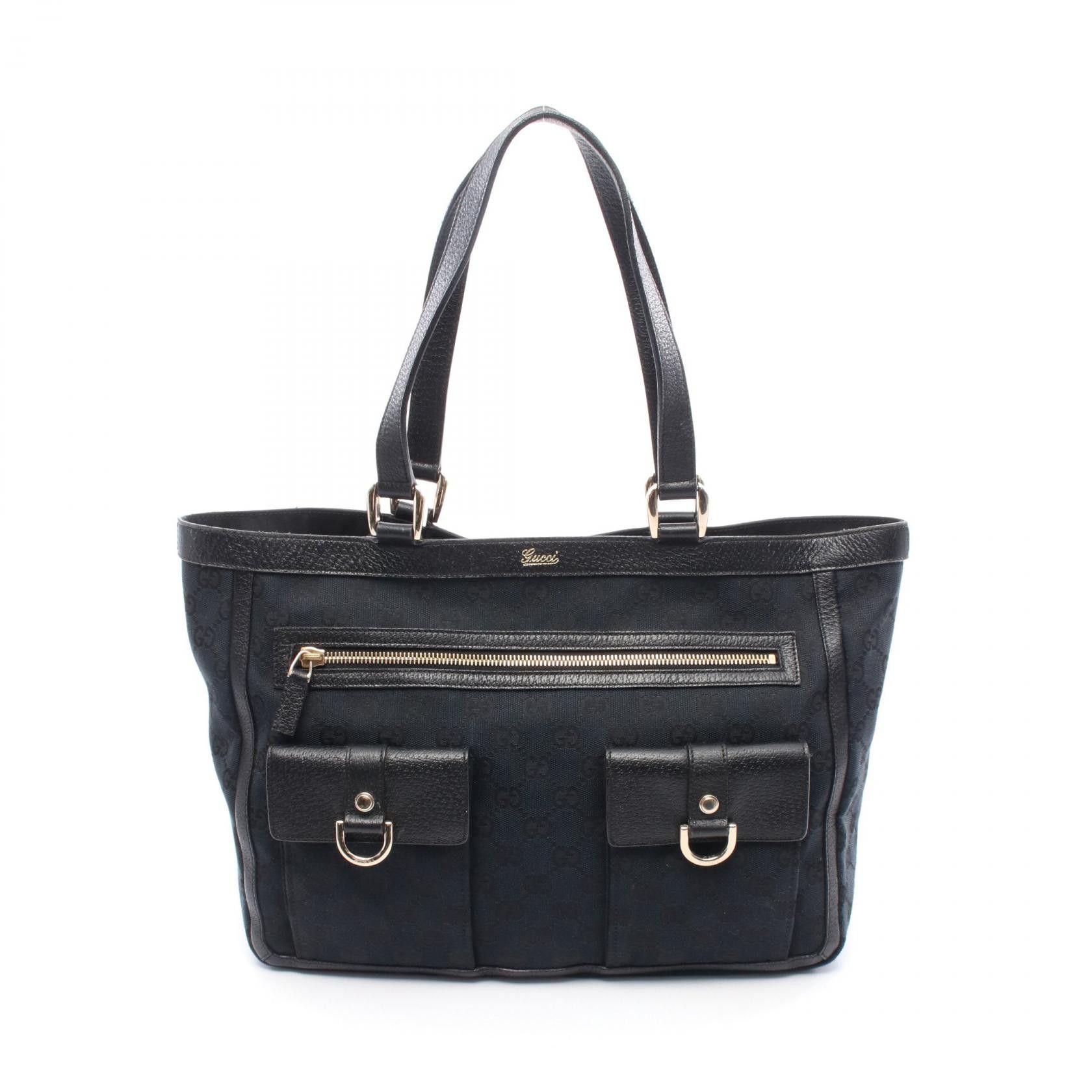 Gucci Gucci Gucci Abbey GG Canvas Tote Bag Canvas Leather Canvas Tote Bag 146247 Size ONE SIZE - 1 Thumbnail