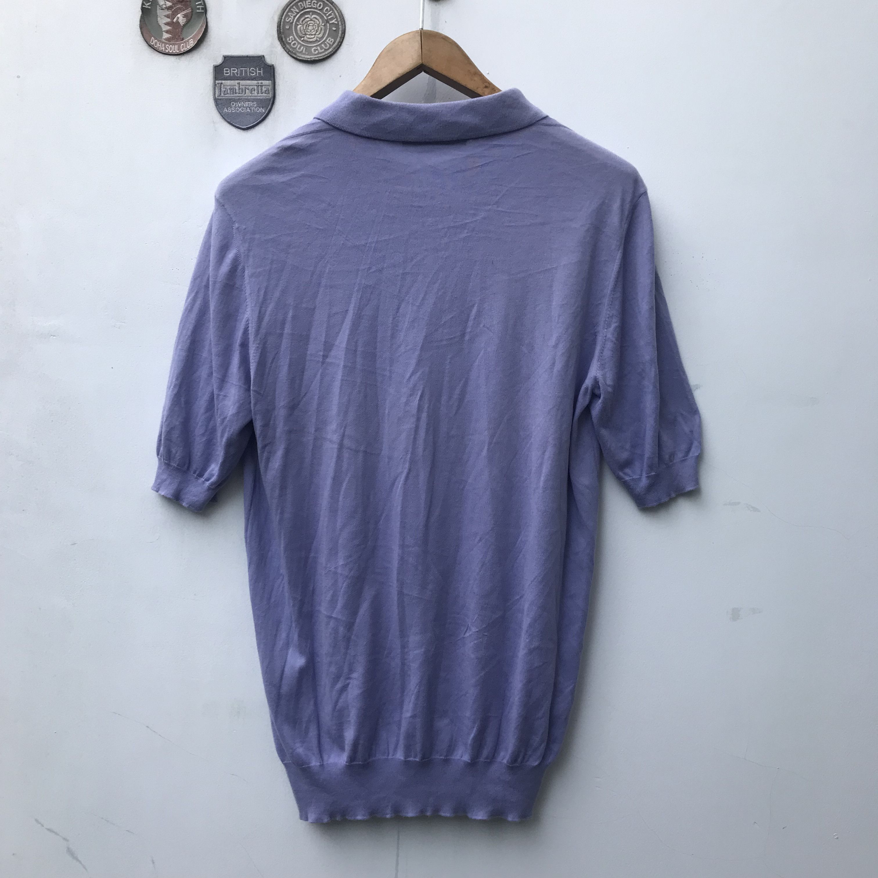 Designer × Louis Vuitton Lv Louis Vuitton Knitwear Polo Shirt Deep Purple Size L Size US L / EU 52-54 / 3 - 12 Thumbnail