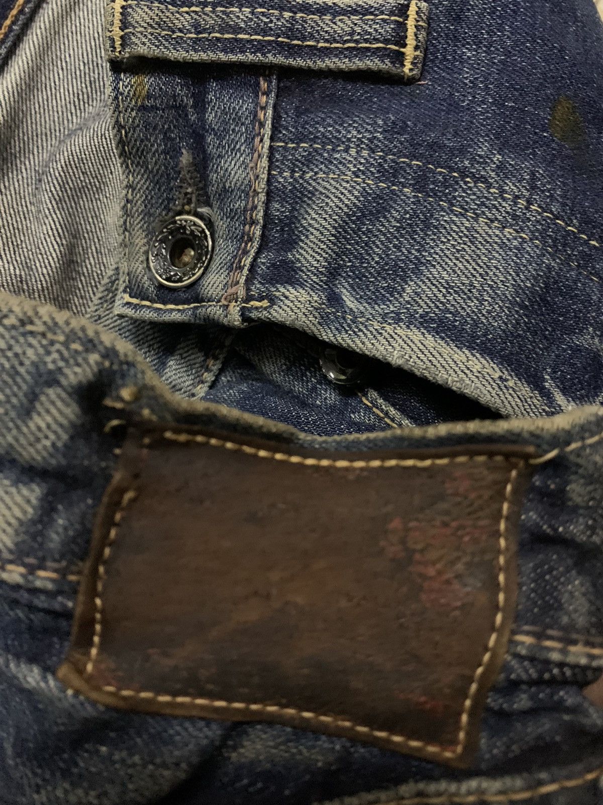 The Real McCoy's Vintage Selvedge Japan Distressed Denim Size US 31 - 7 Thumbnail