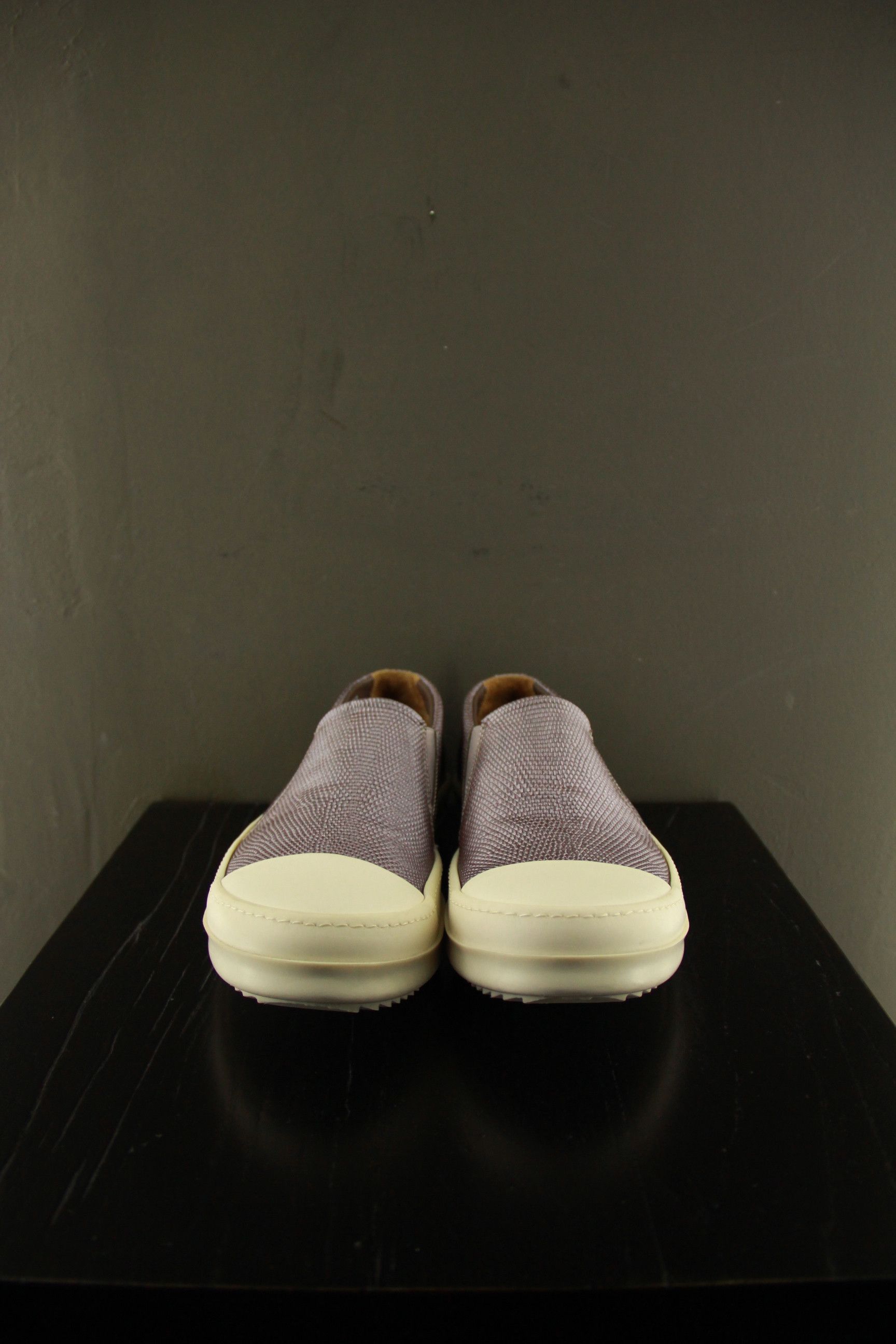 Rick Owens Rick Owens Rose Gold Lizard Skin Slip-Ons Size US 6 / EU 39 - 1 Thumbnail
