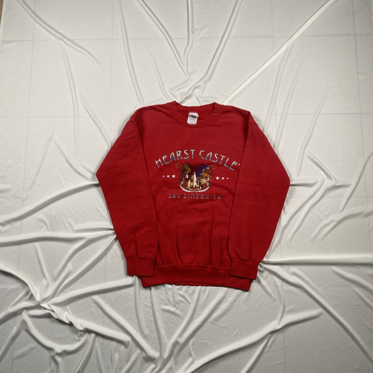 Gildan Vintage y2k Heart Castle San Simeon Crewneck Size US S / EU 44-46 / 1 - 1 Thumbnail