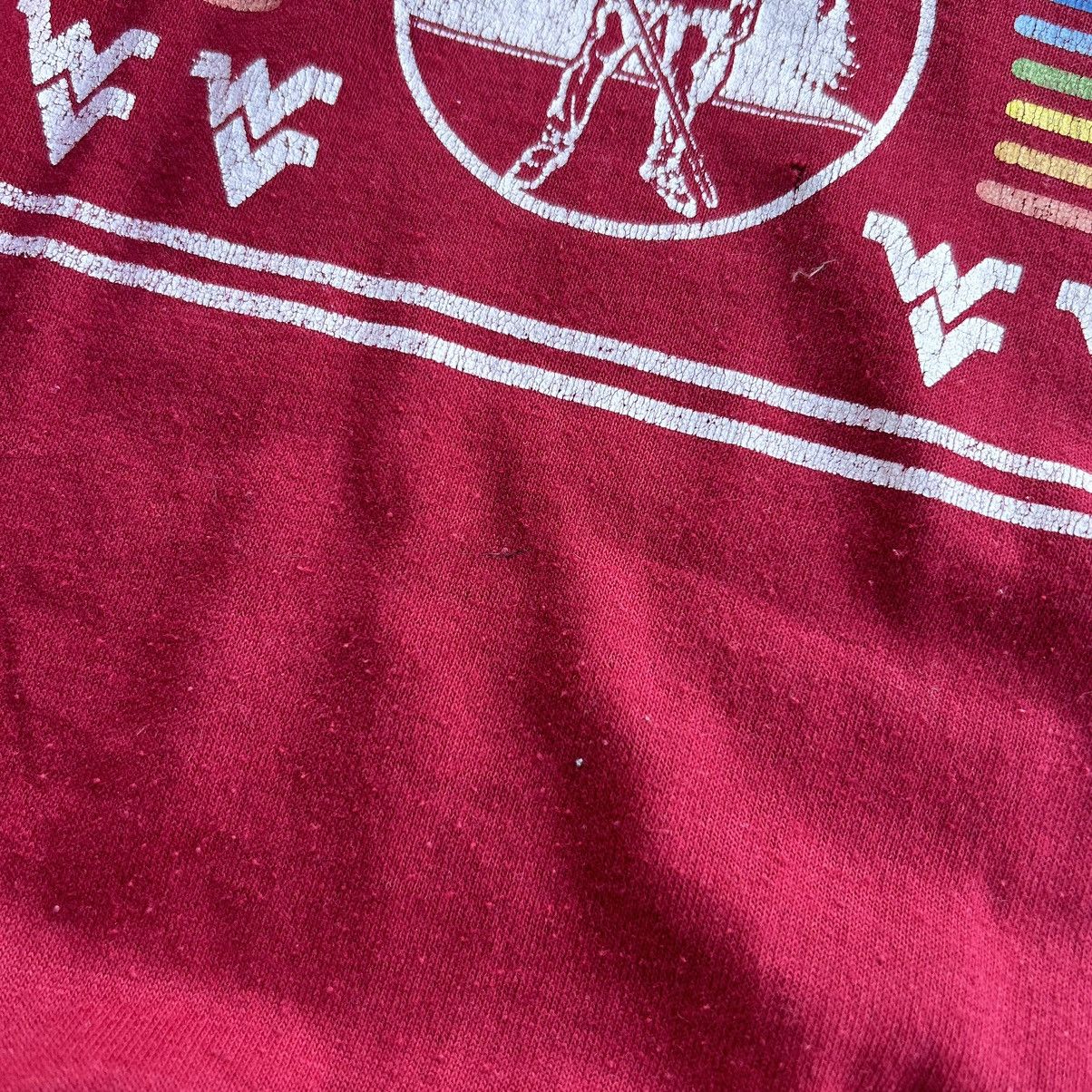 Vintage Vintage 70s West Virginia Mountaineers Rainbow Striped Shirt Size US L / EU 52-54 / 3 - 6 Thumbnail