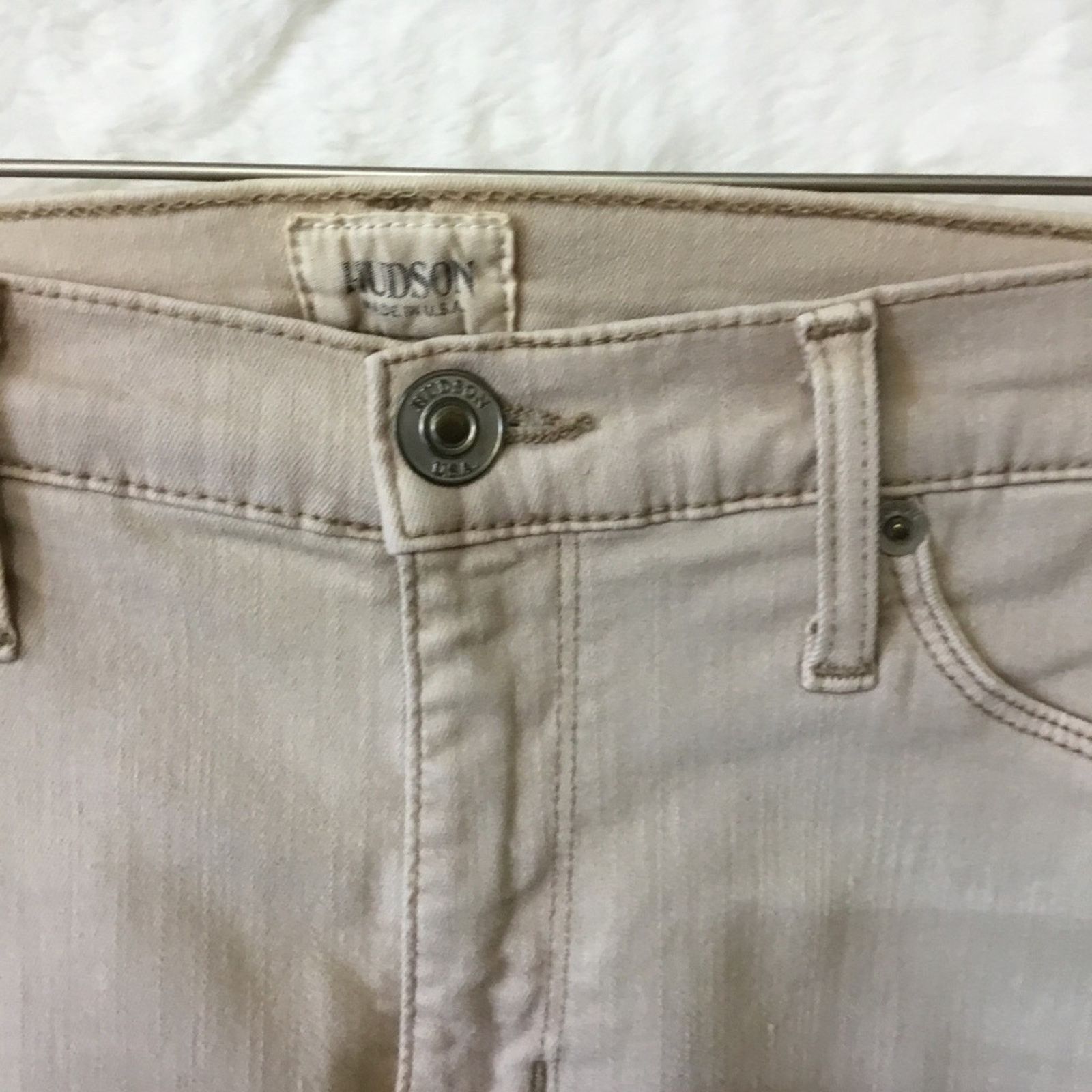 Hudson Hudson Beige Skinny Jeans Size 27" / US 4 / IT 40 - 4 Thumbnail
