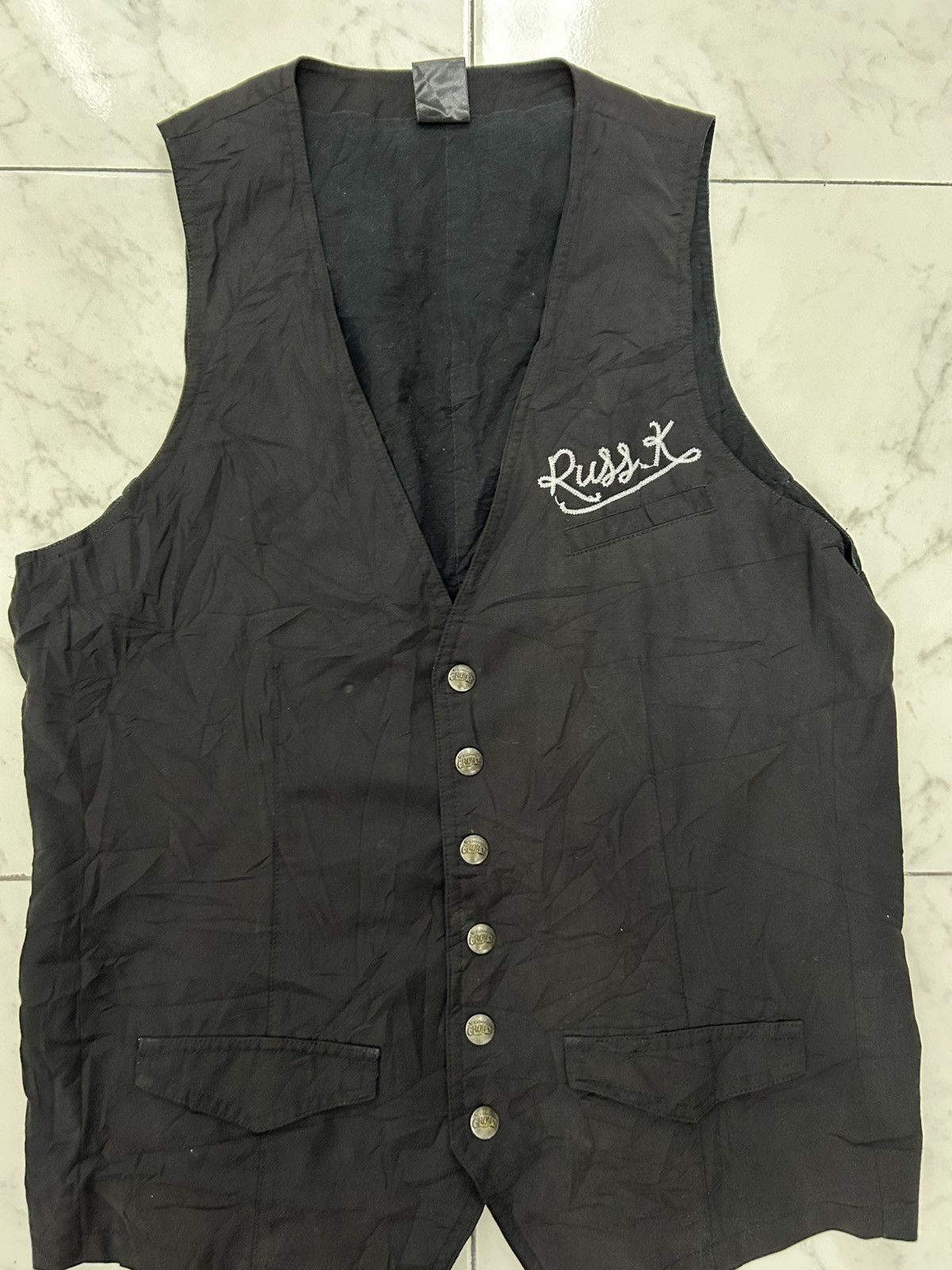 Japanese Brand VEST SIX STAR X TRIPLE CROWN X RUSS-K Size US M / EU 48-50 / 2 - 1 Thumbnail