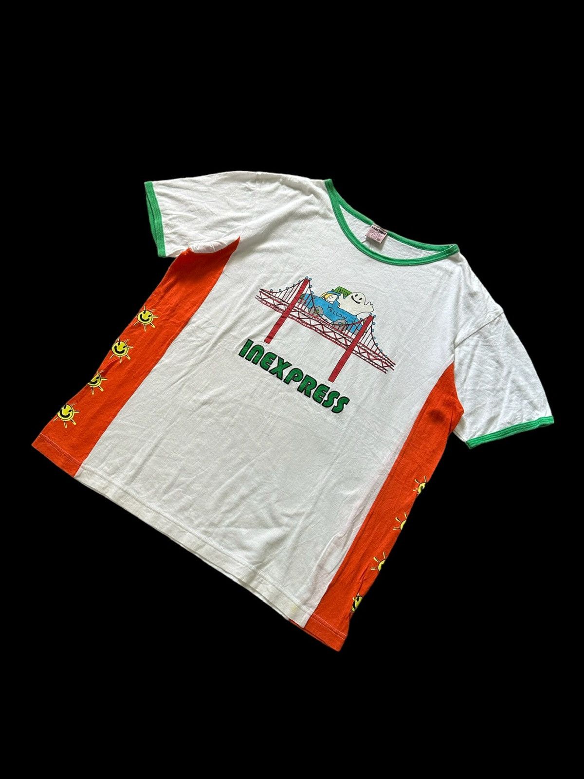 Vintage 1980s - IN ( I.N Express by Nobuo Ikeda ) Art promo tee Size US M / EU 48-50 / 2 - 2 Thumbnail