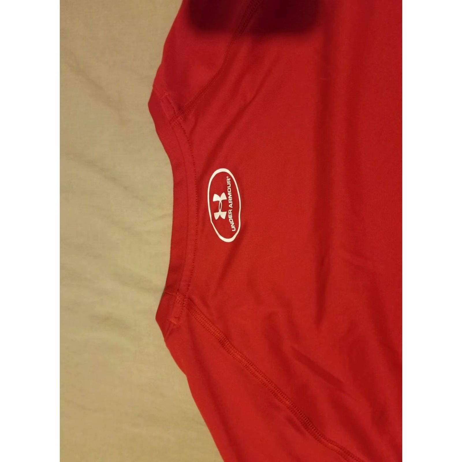 Under Armour Under Armour Shirt Mens L Red Athletic Gym Workout T-Shirt Regular Size Guide Included Size US L / EU 52-54 / 3 - 7 Thumbnail
