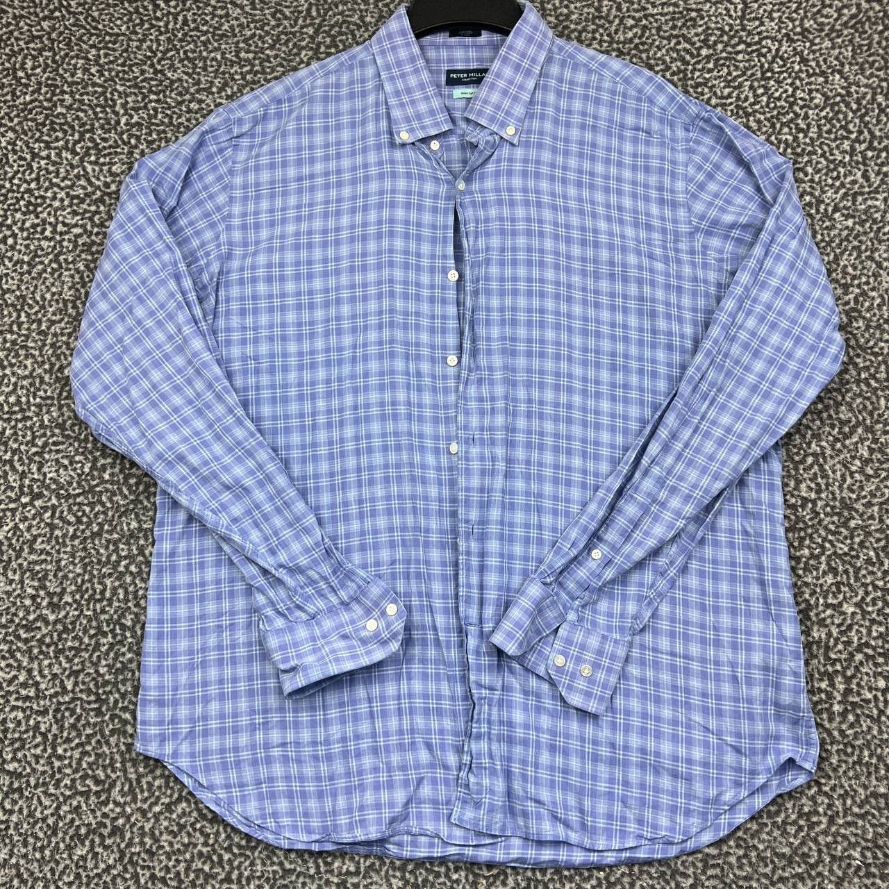 Peter Millar Peter Millar Winter Soft Twill Button Down Shirt XL Plaid Size US XL / EU 56 / 4 - 1 Thumbnail