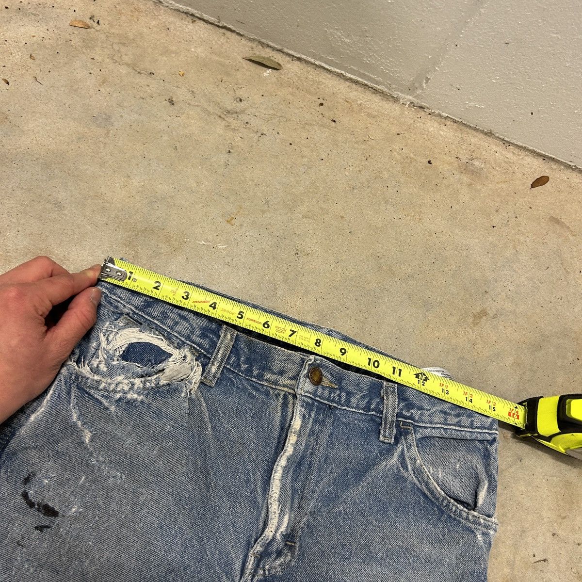 Carhartt washed distressed dickies workwear carpenter jeans Size US 30 / EU 46 - 6 Thumbnail