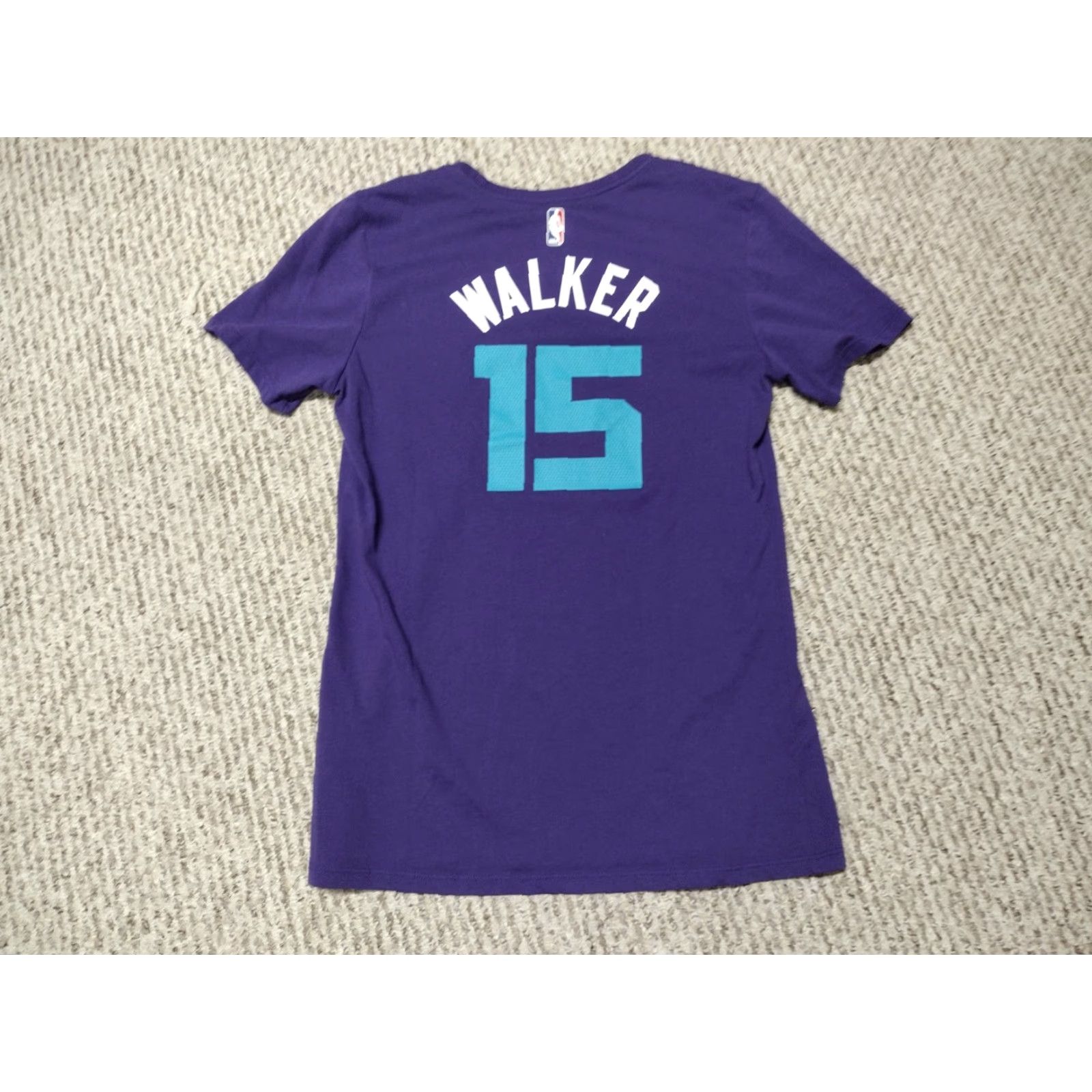 Nike Nike Dri-FIT Shirt Charlotte Hornets Jum pman Jordan Kemba Walker 15 Size S Purple Men Shirt Size US S / EU 44-46 / 1 - 4 Thumbnail