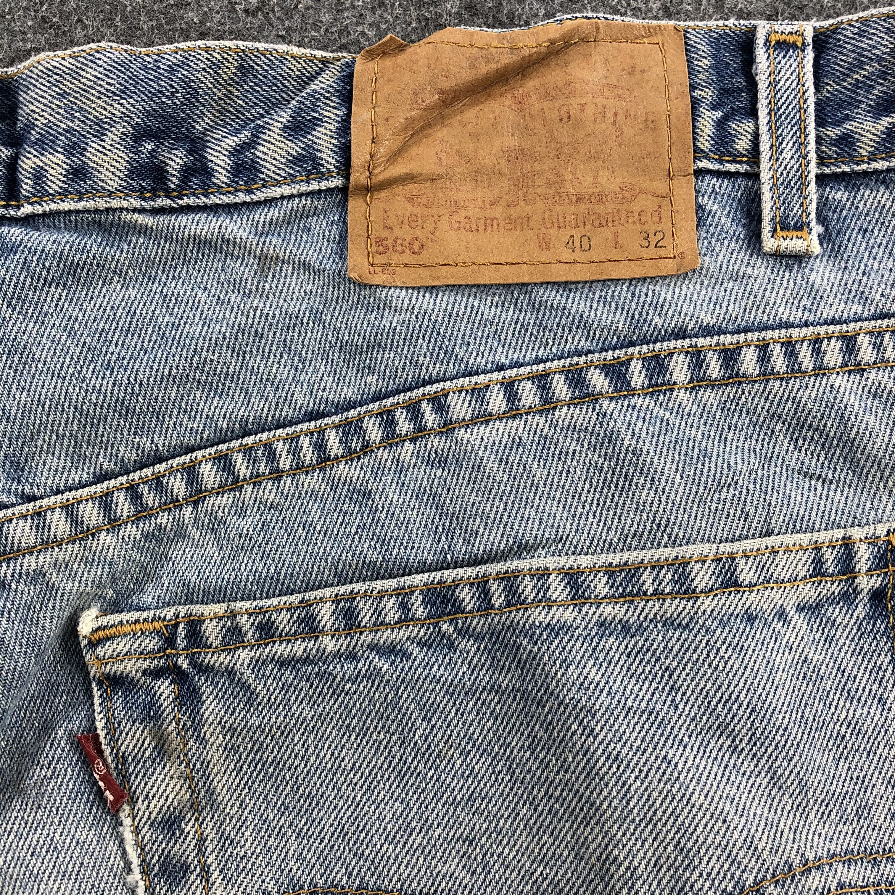 Levi's Baggy Vintage Levis 560 Jeans Faded Blue Denim-J1112 Size US 41 - 5 Thumbnail