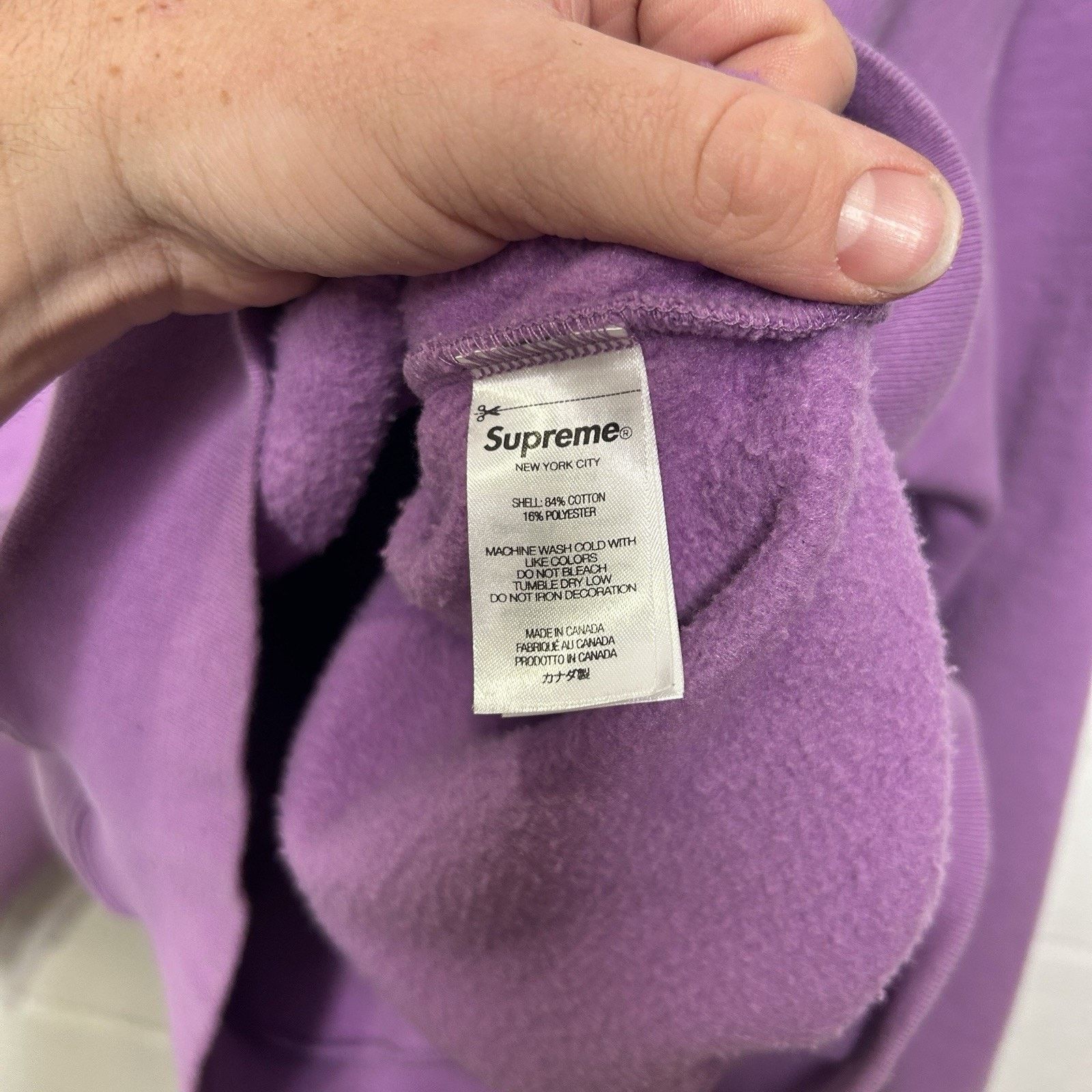 Supreme Supreme Box Logo Drawcord Hooded Sweatshirt “Purple” FW23 Size US M / EU 48-50 / 2 - 10 Thumbnail