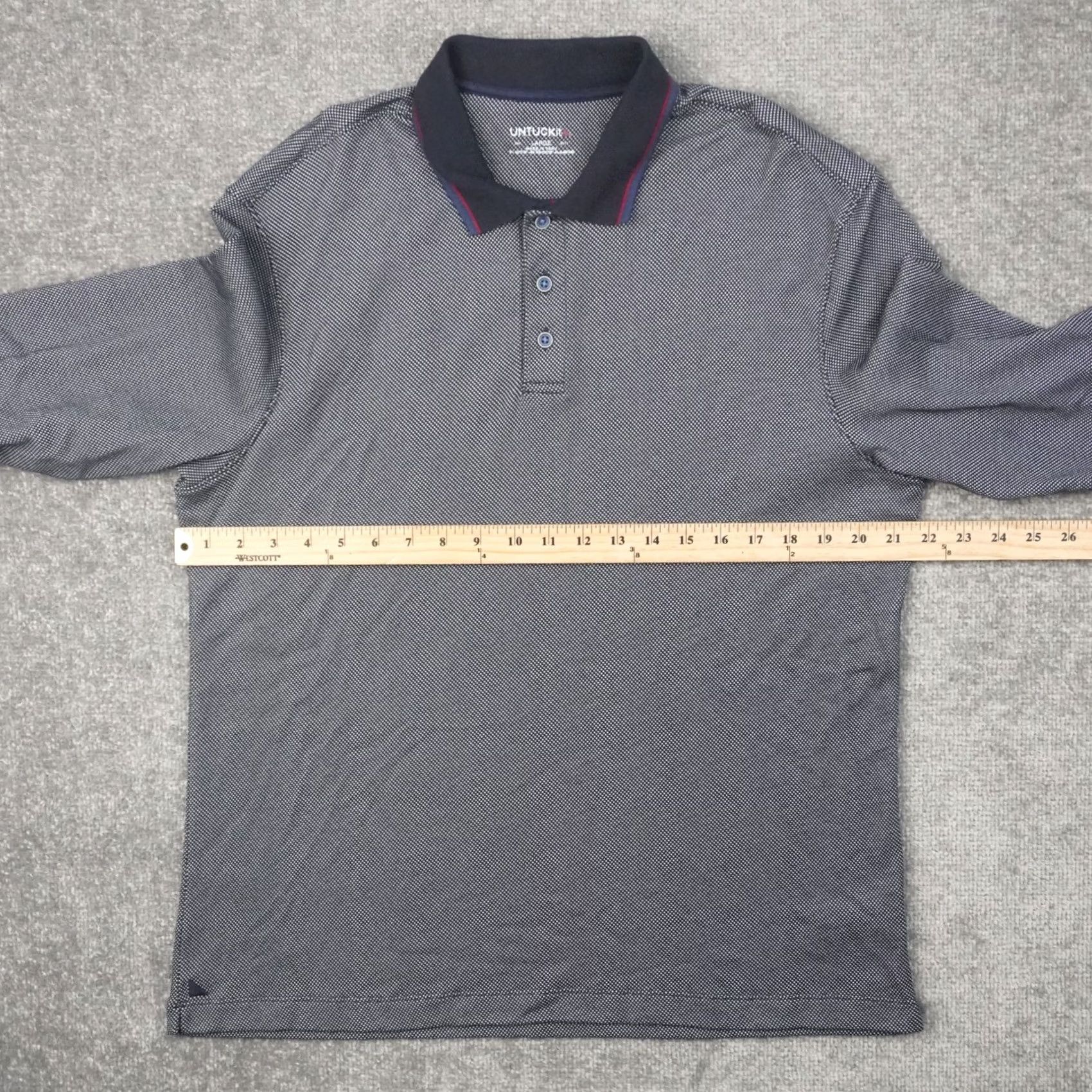 UNTUCKit UNTUCKit Polo Shirt Men L Multicolor Long Sleeve Collared Button Tee Shirt Size US L / EU 52-54 / 3 - 4 Thumbnail