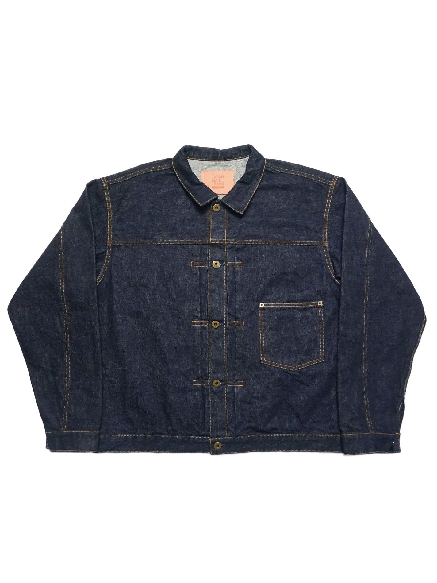 Japan Blue JAPAN BLUE JJK0012M31 14.8oz WWII Type-I Denim Jacket Size US XL / EU 56 / 4 - 1 Thumbnail