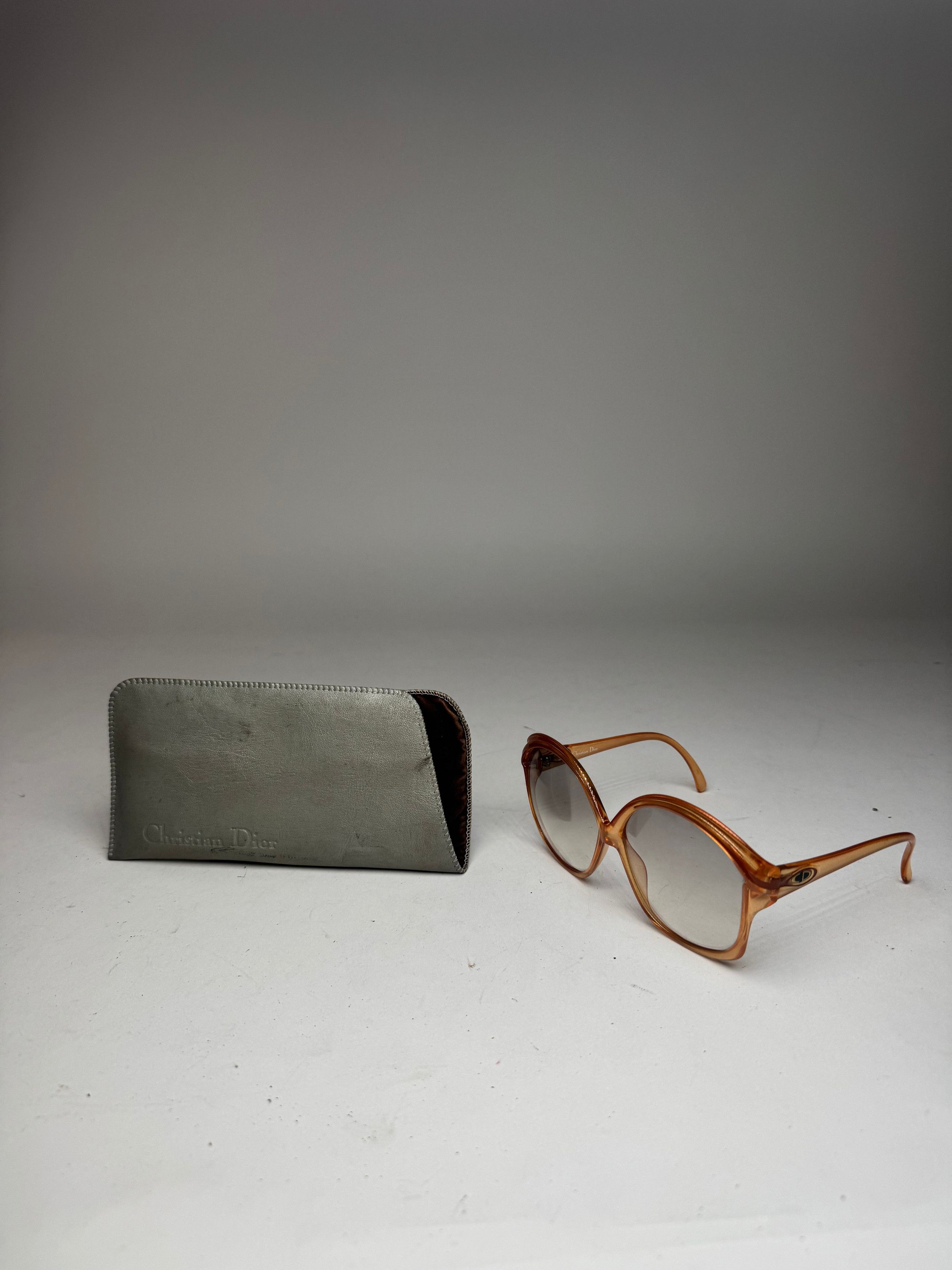 Dior Vintage Overd Sunglasses Orange Size ONE SIZE - 1 Thumbnail