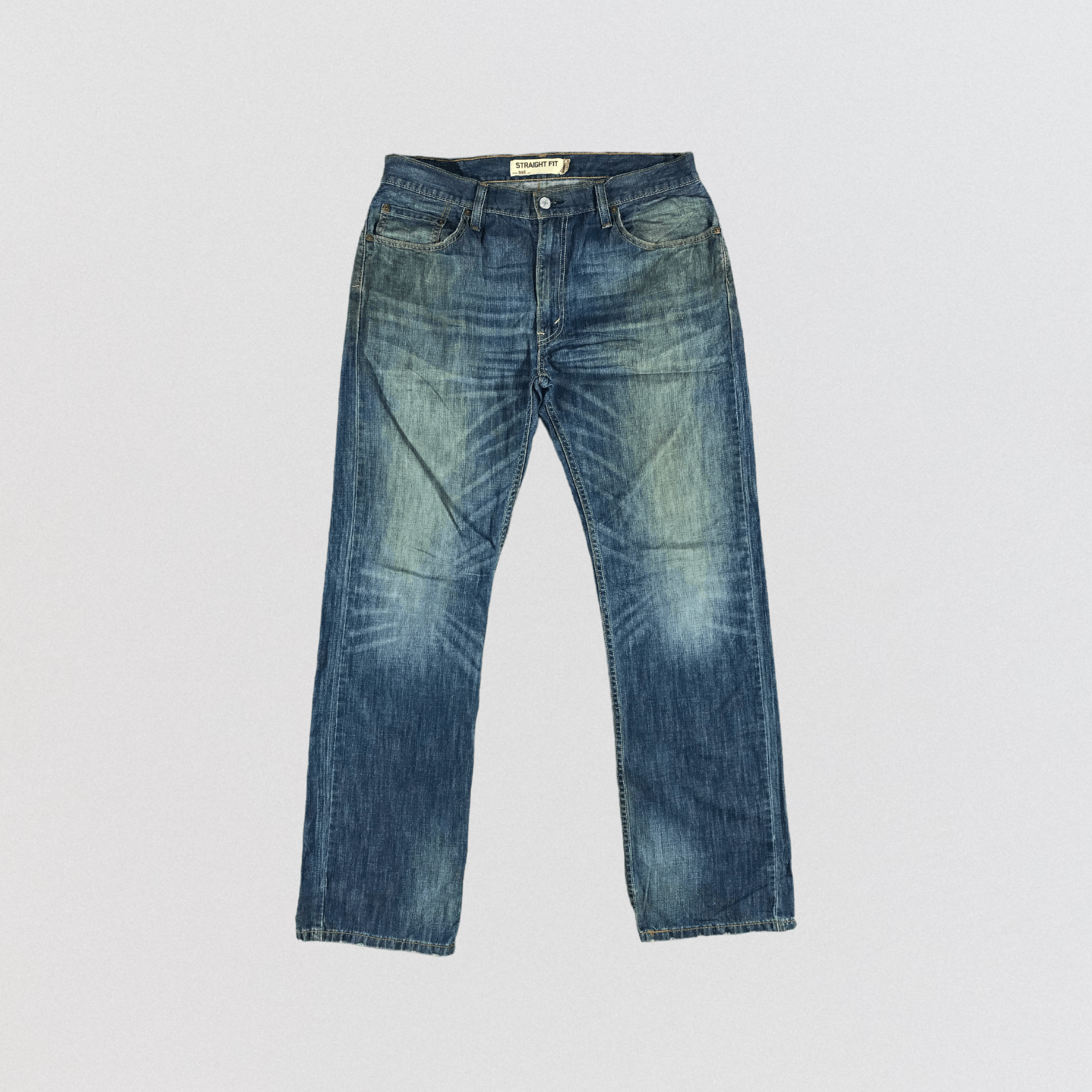 image of Blue Wash Levis 505 Jeans-Jm3153, Men's (Size 37)