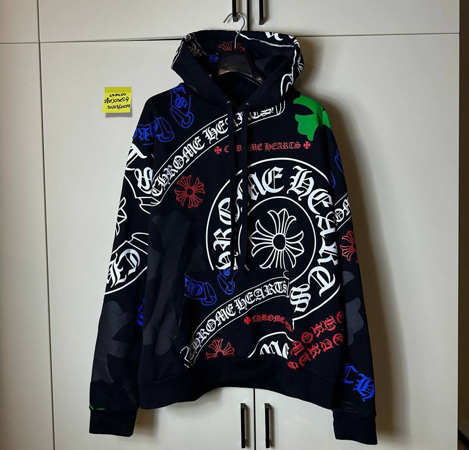 Chrome Hearts Stencil Hoodie | Grailed