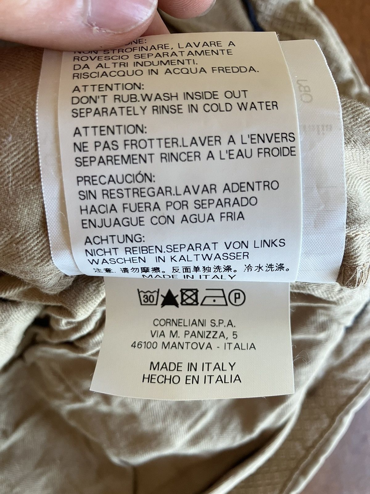 Corneliani Corneliani Cotton Khaki Pants Size US 32 / EU 48 - 9 Thumbnail