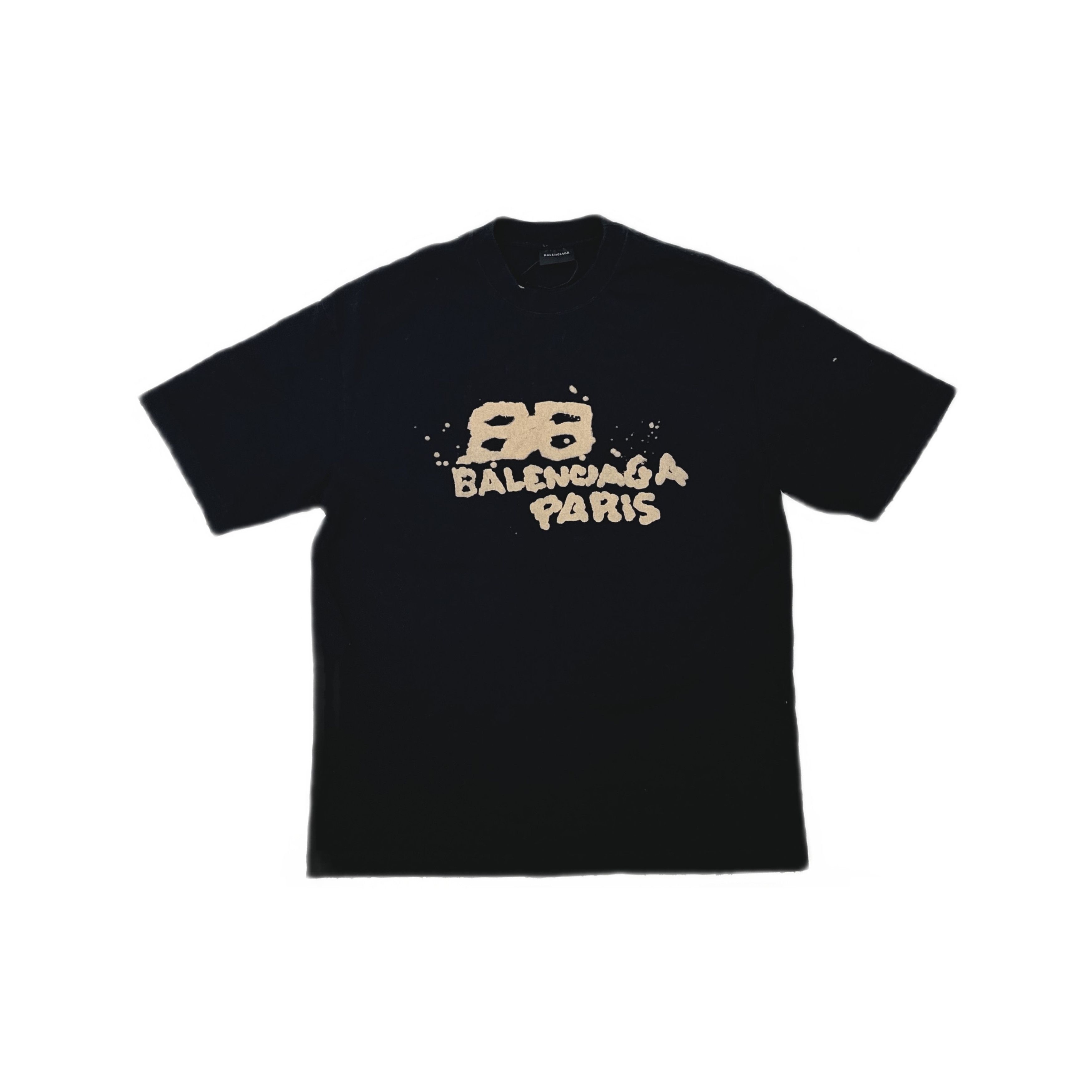 Balenciaga Balenciaga Paris Tee Shirt (Black) | Grailed