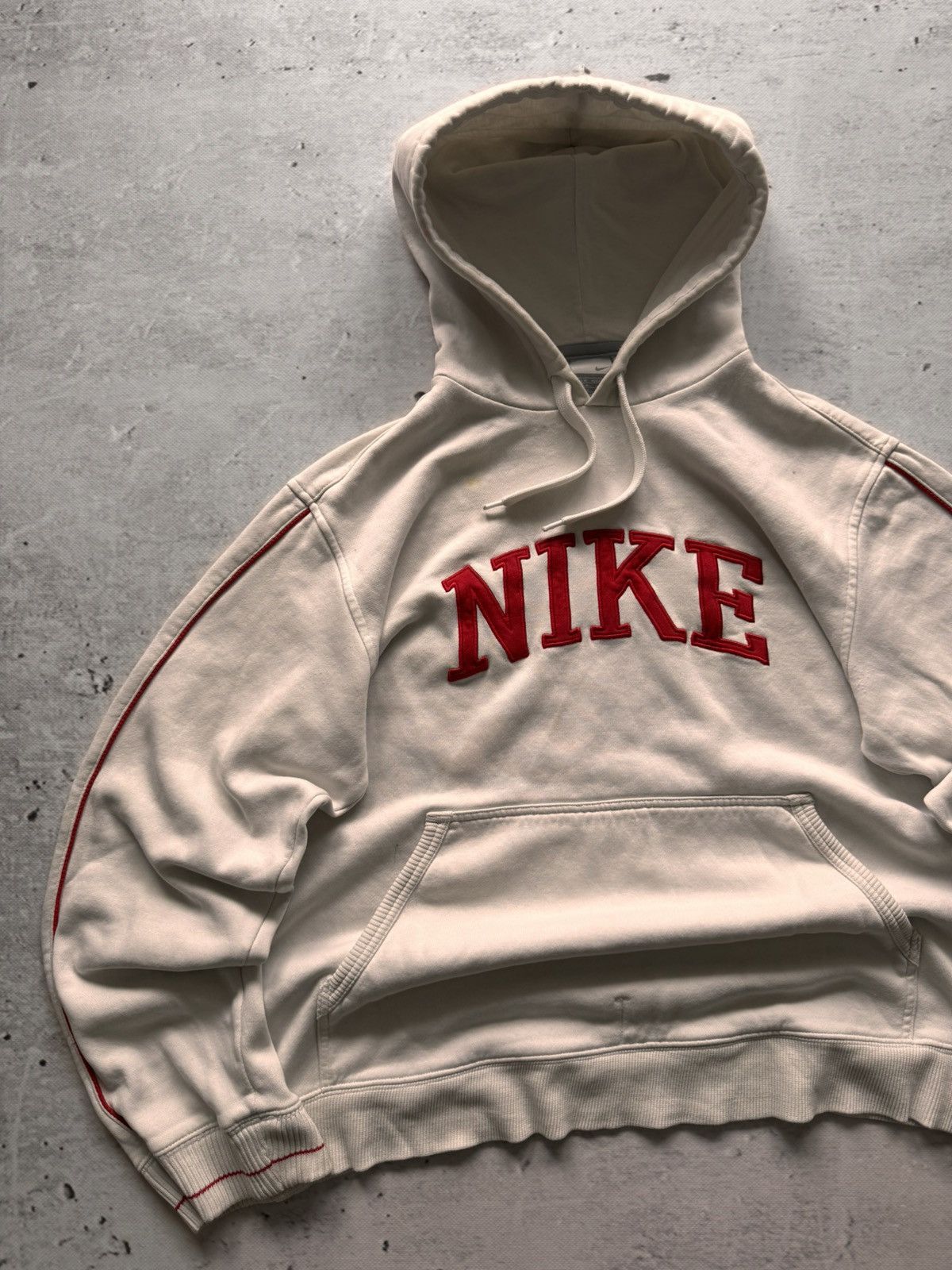 Nike × Vintage NIKE VINTAGE CENTER LOGO OVERSIZE BOXY HOODIE Size US M / EU 48-50 / 2 - 2 Thumbnail