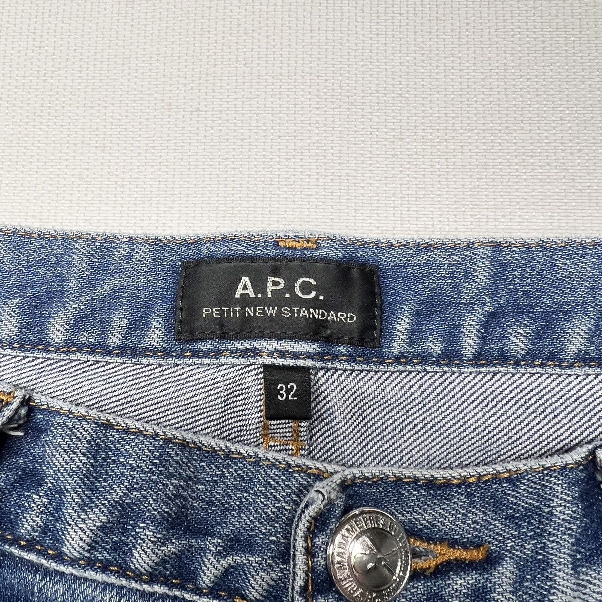 A.P.C. APC Petite New Standard Jeans Blue Denim Washed Faded Unisex Size US 32 / EU 48 - 7 Thumbnail