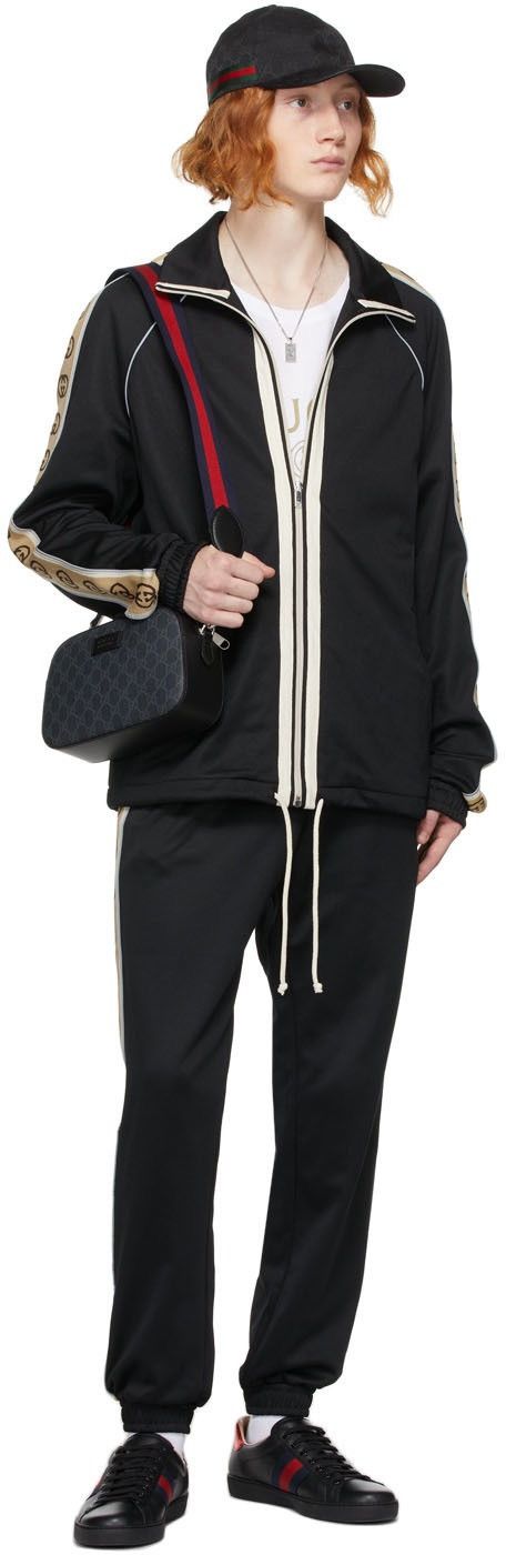 Gucci Gucci black technical jersey joggers Pants Size US 30 / EU 46 - 1 Thumbnail