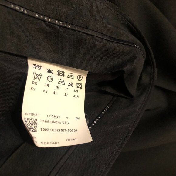 Hugo Boss Hugo boss men's black 100% virgin wool dress pants 36/32 Size 36R - 12 Thumbnail